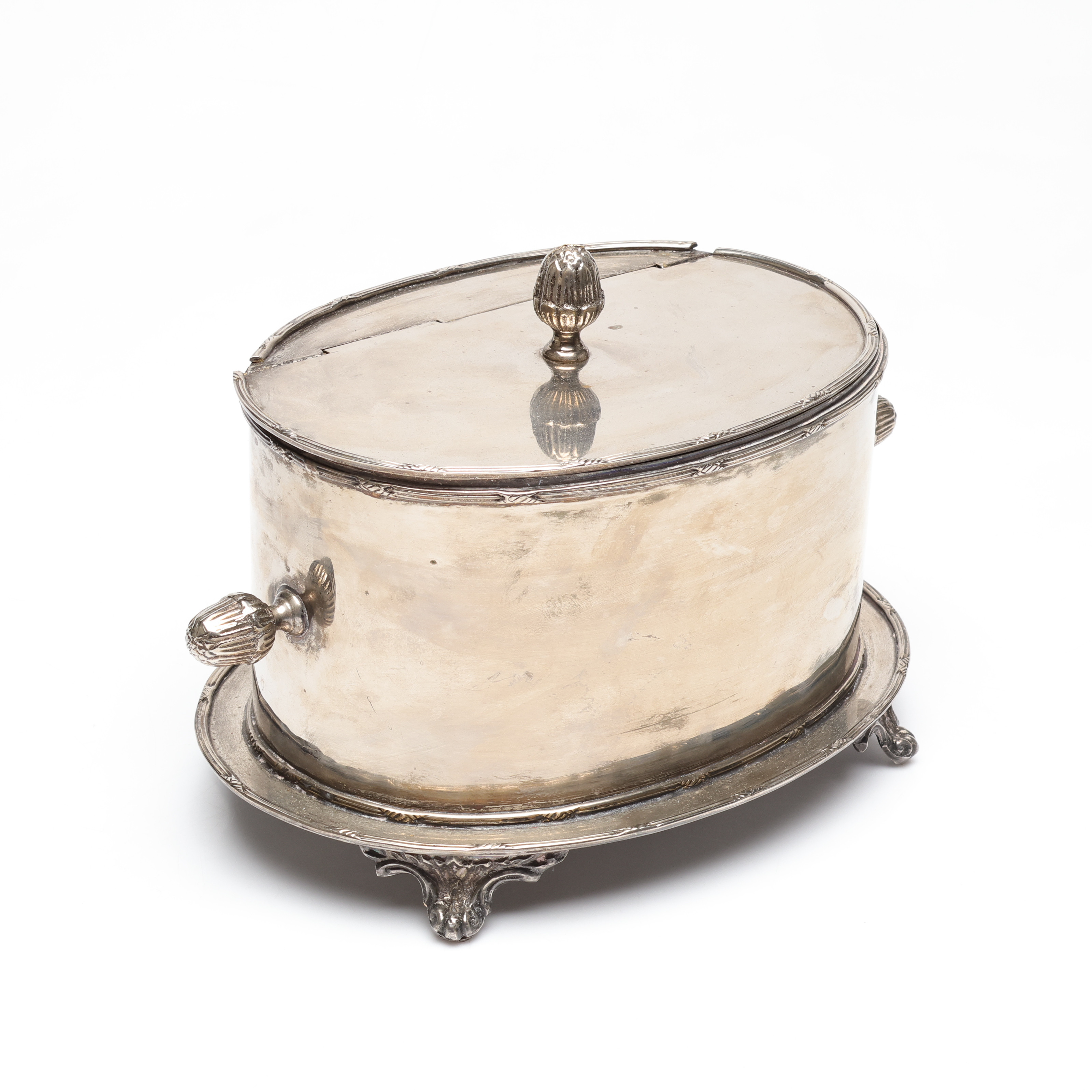 KAVIARKYLARE, nysilver, troligen England.