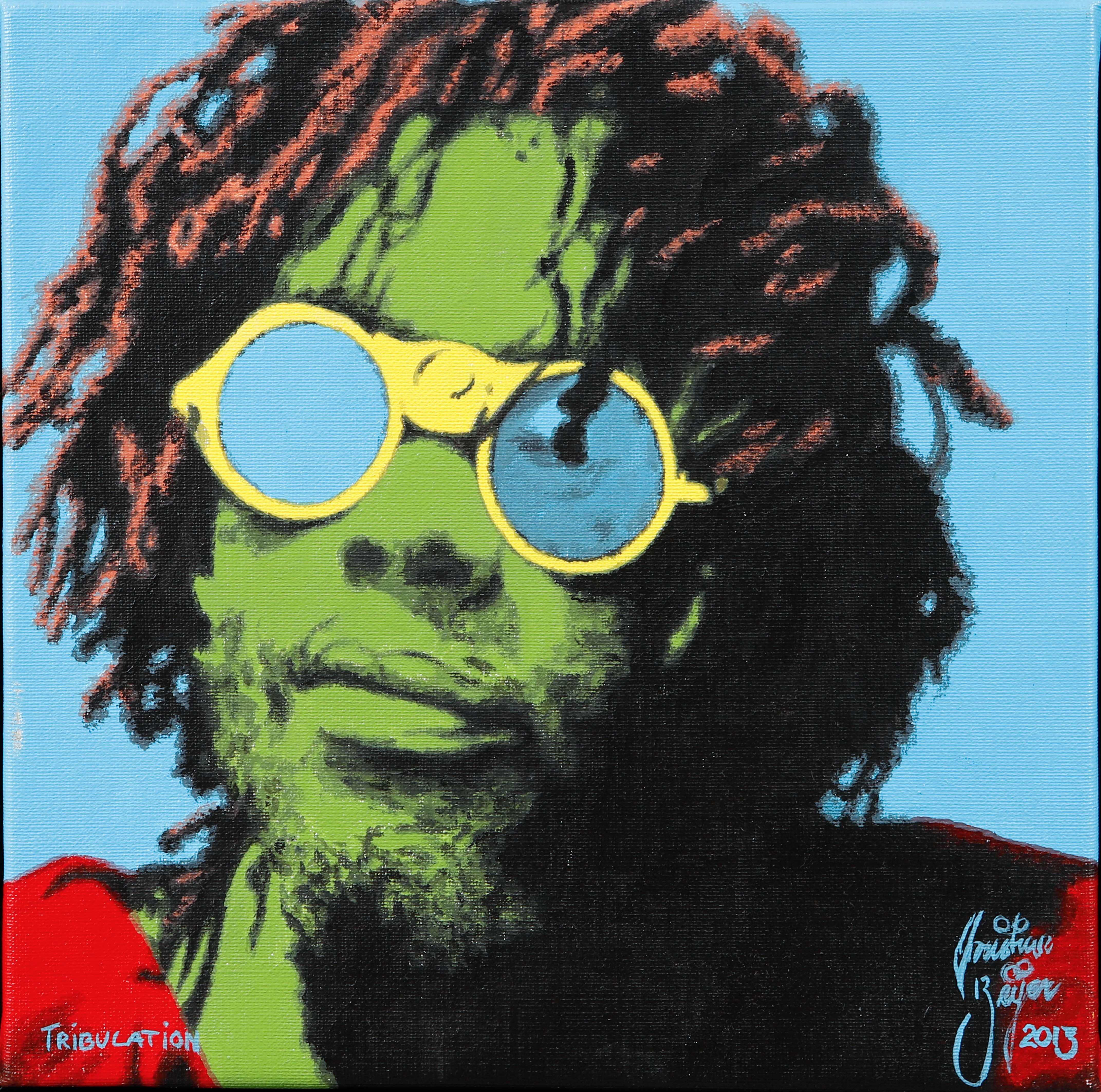CHRISTIAN BEIJER. "Tribulation", akryl på duk, signerad och daterad 2013.