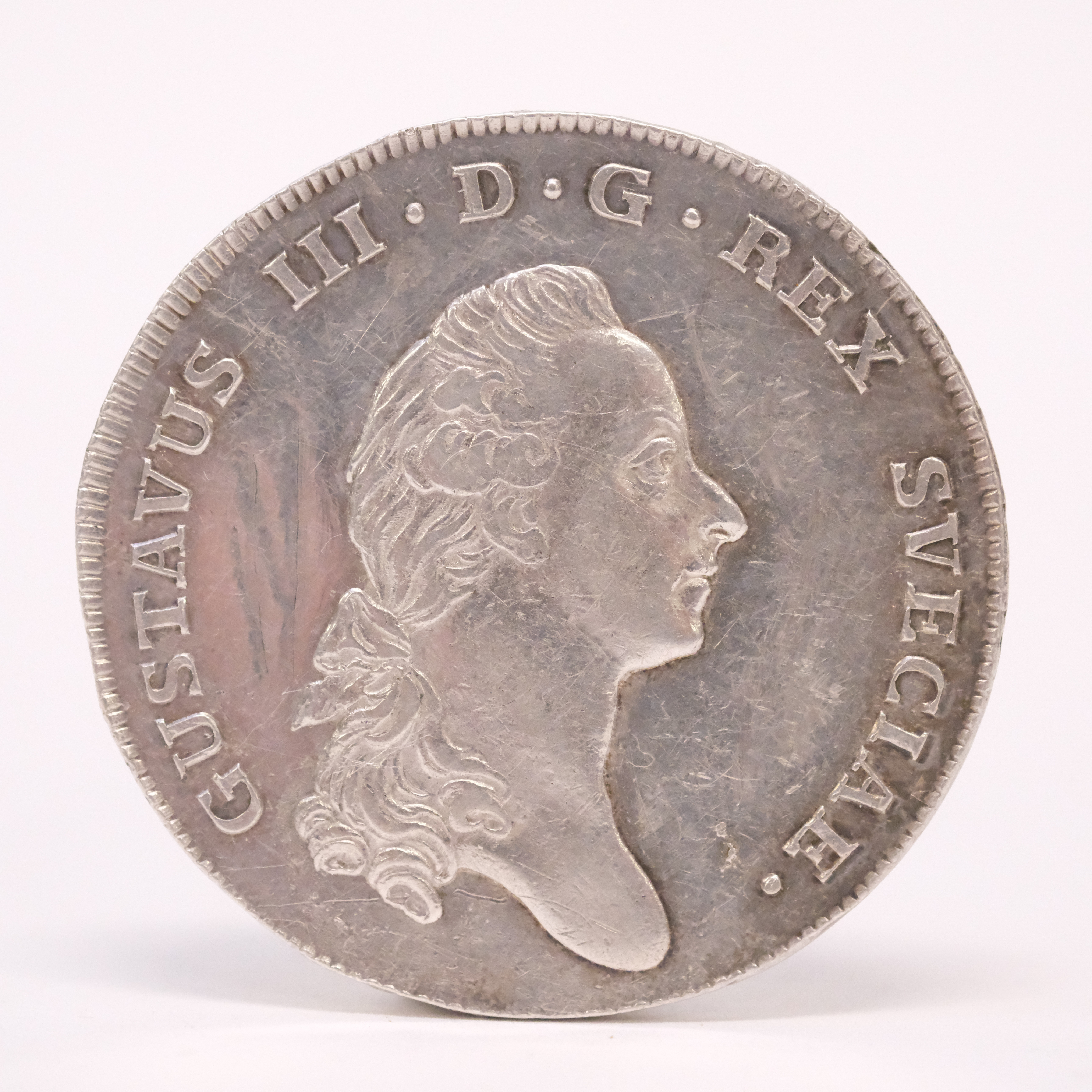 1 RIKSDALER 3 DALER, SILVERMYNT, GUSTAV III, 1776.