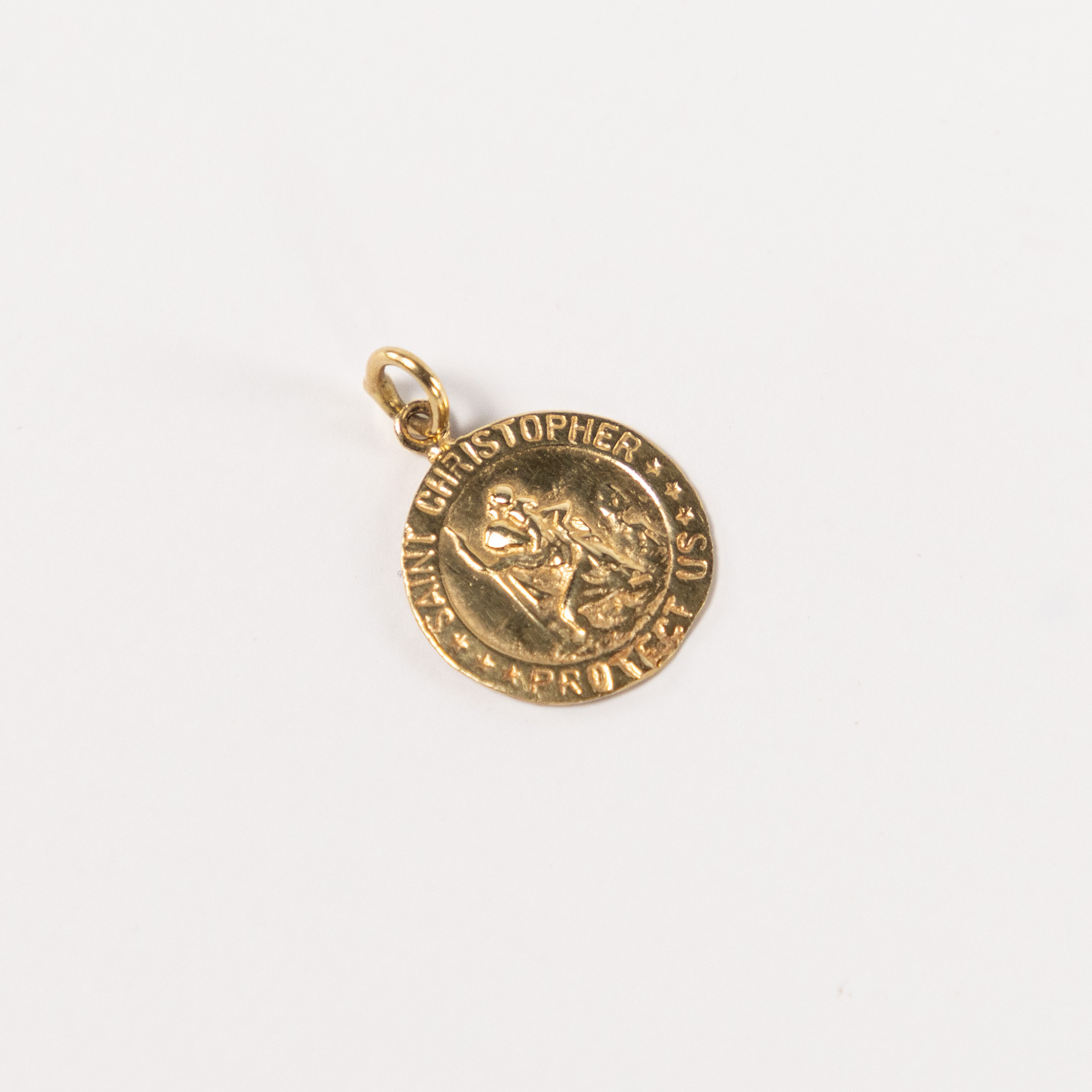 BERLOCK. "St. Christopher", 14k guld.