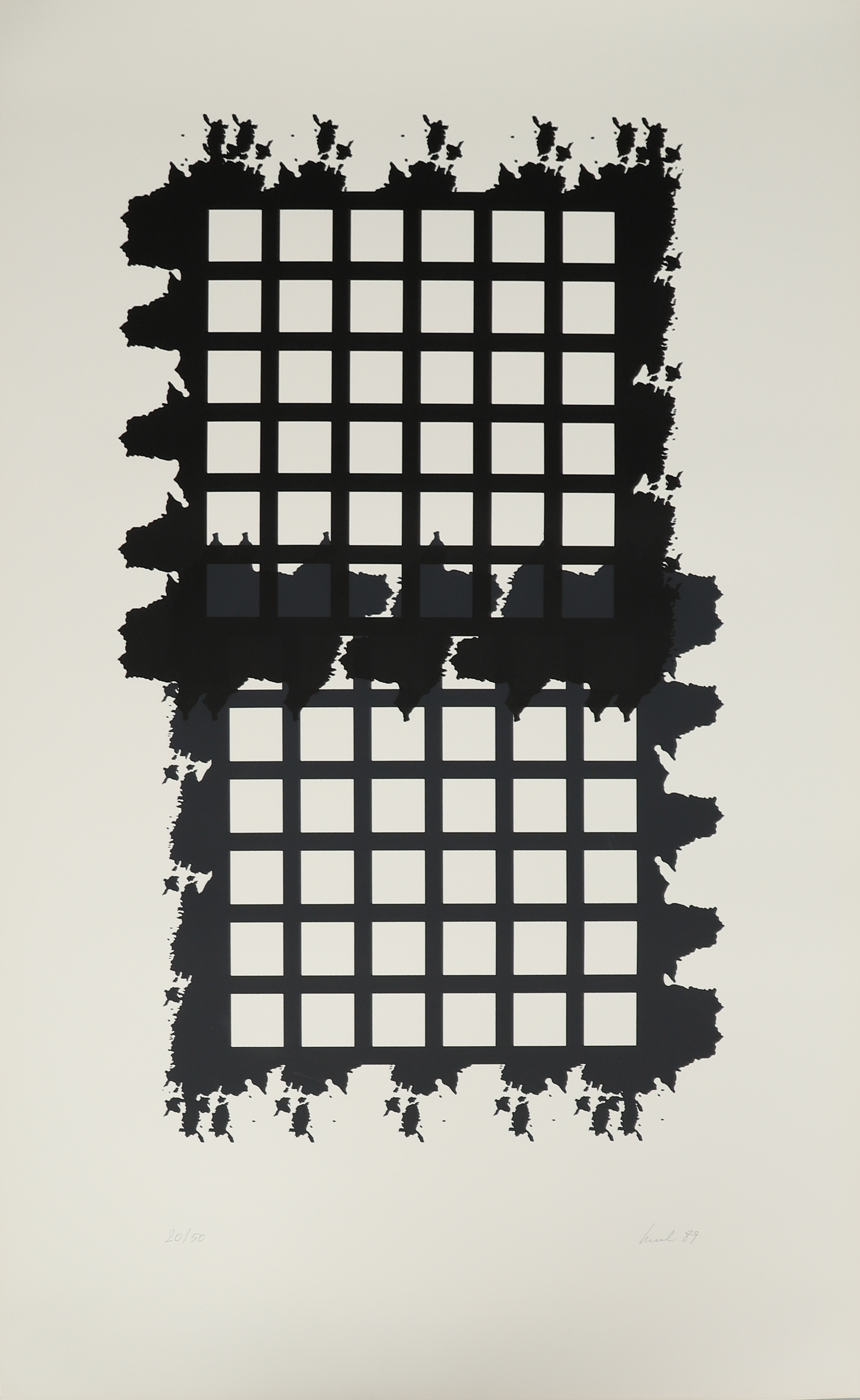 RAUL MEEL. "Windows and landscape", färgserigrafi, signerad och numrerad 20/50, daterad -89.