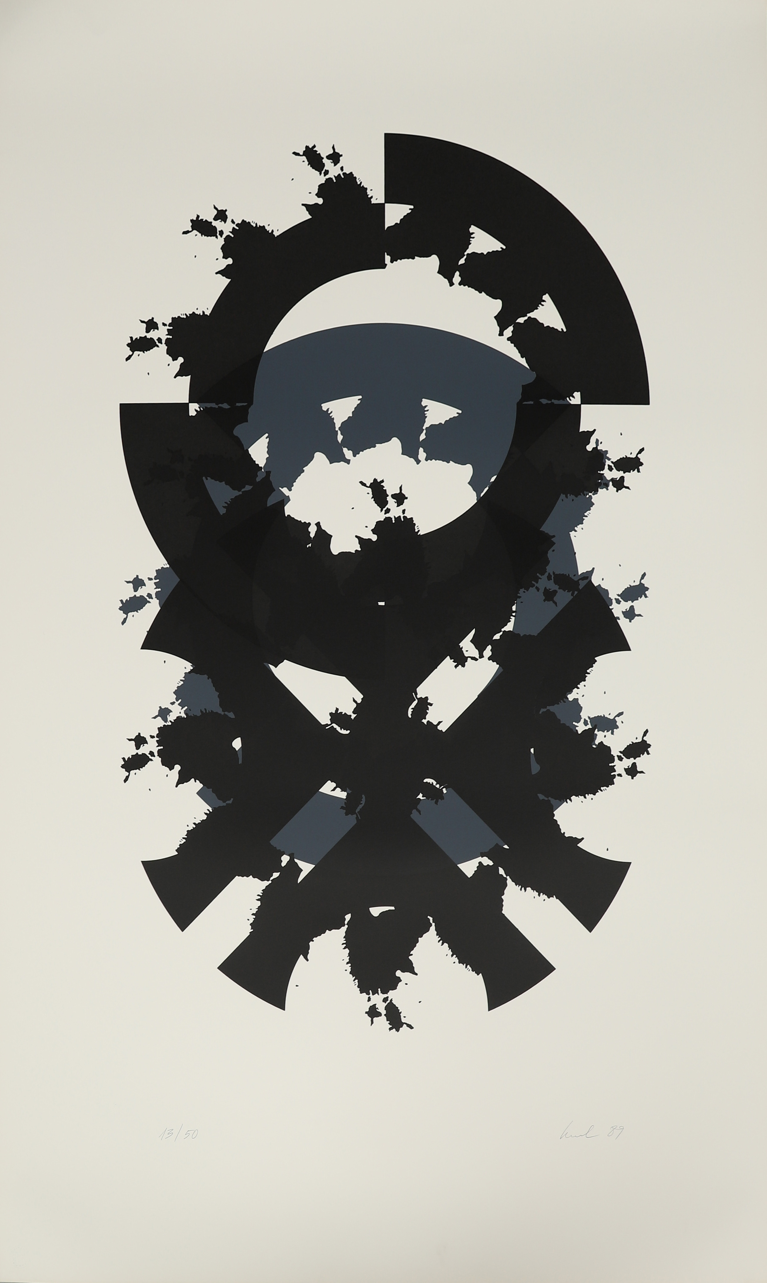 RAUL MEEL. "Windows and landscape", färgserigrafi, signerad och numrerad 13/50, daterad -89.