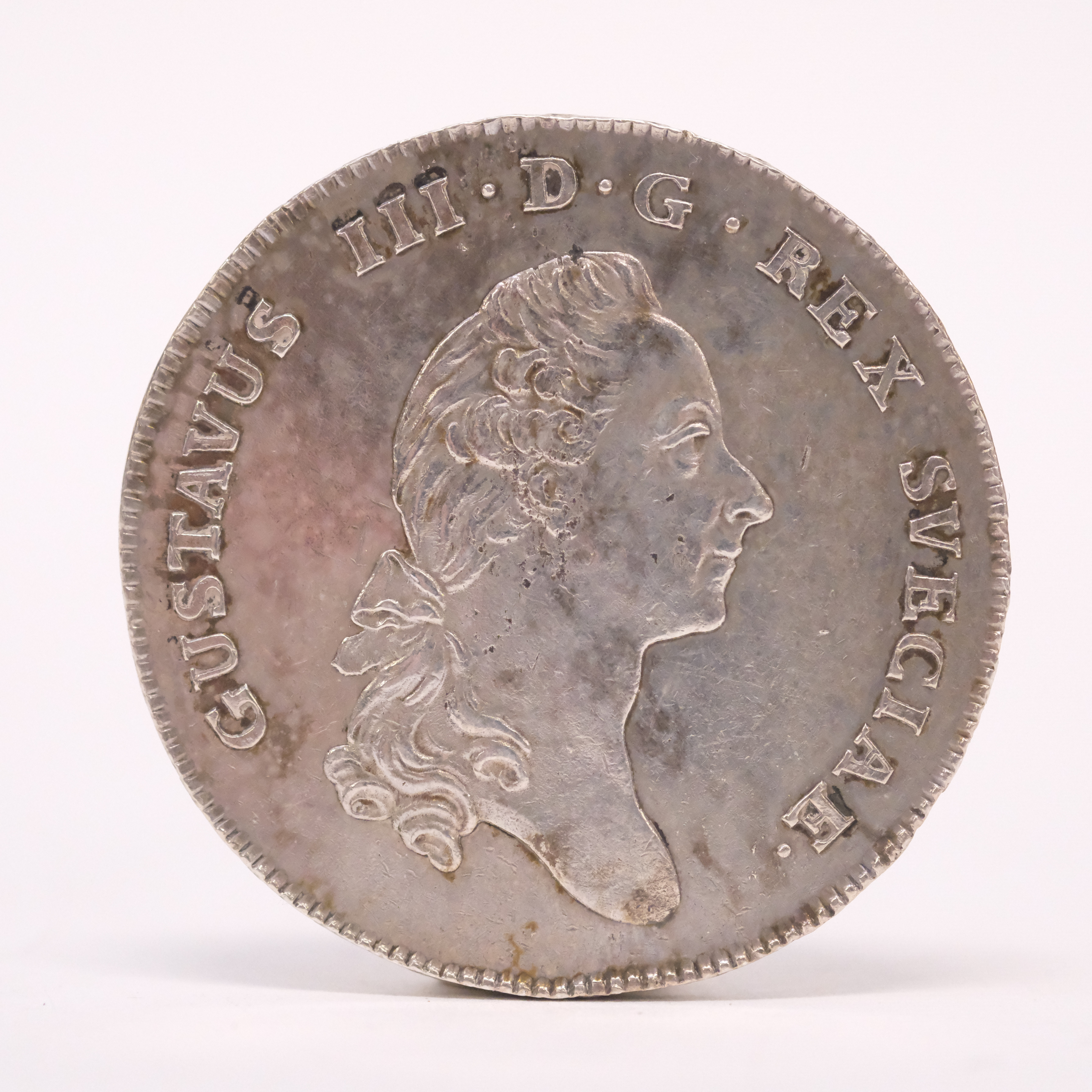 1 RIKSDALER, SILVERMYNT, GUSTAV III, 1781.