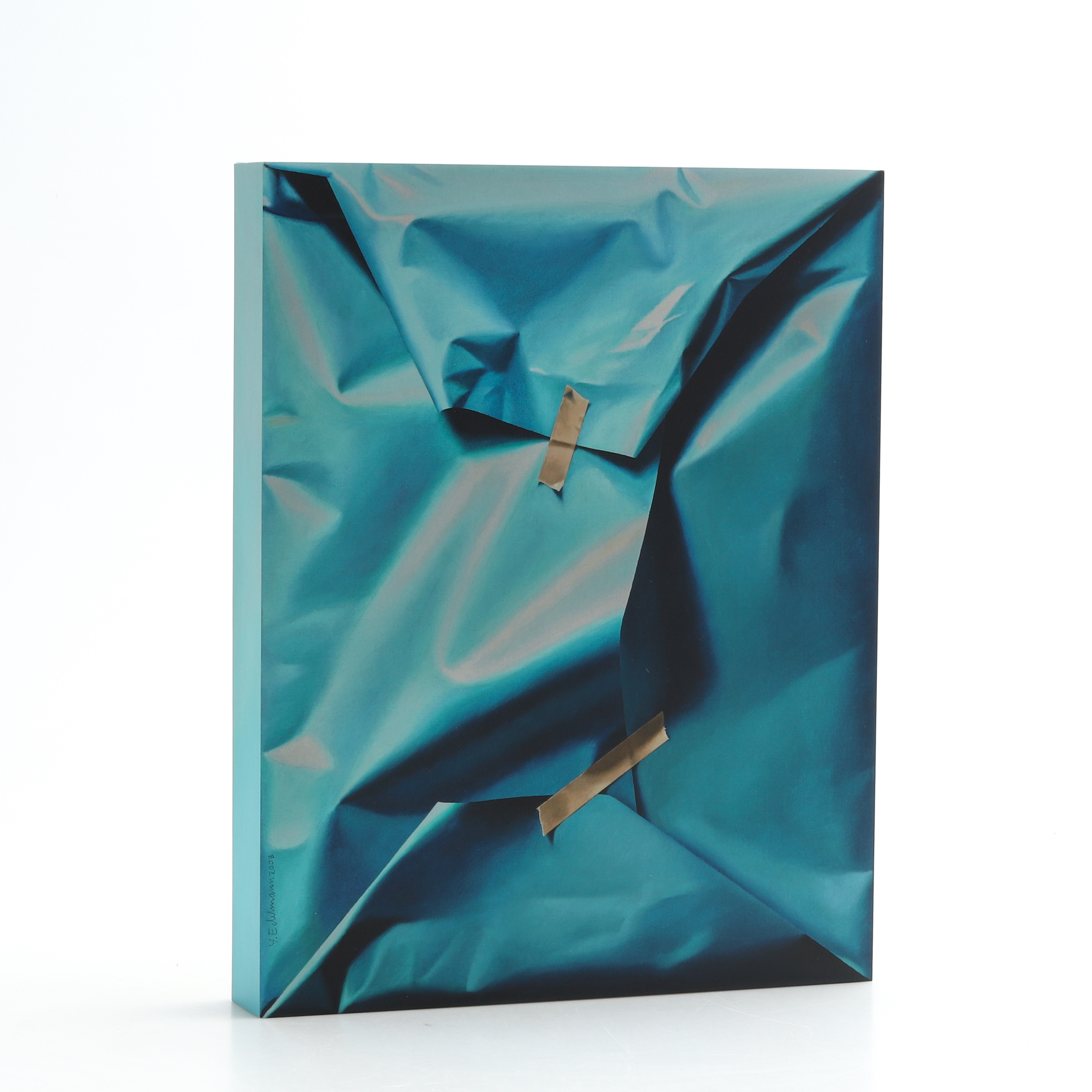YRJÖ EDELMANN. "Unwrapping Yrjö Edelmann", bok i lyxupplaga innehållande färglitografi stämpelsignerad och numrerad 70/75.