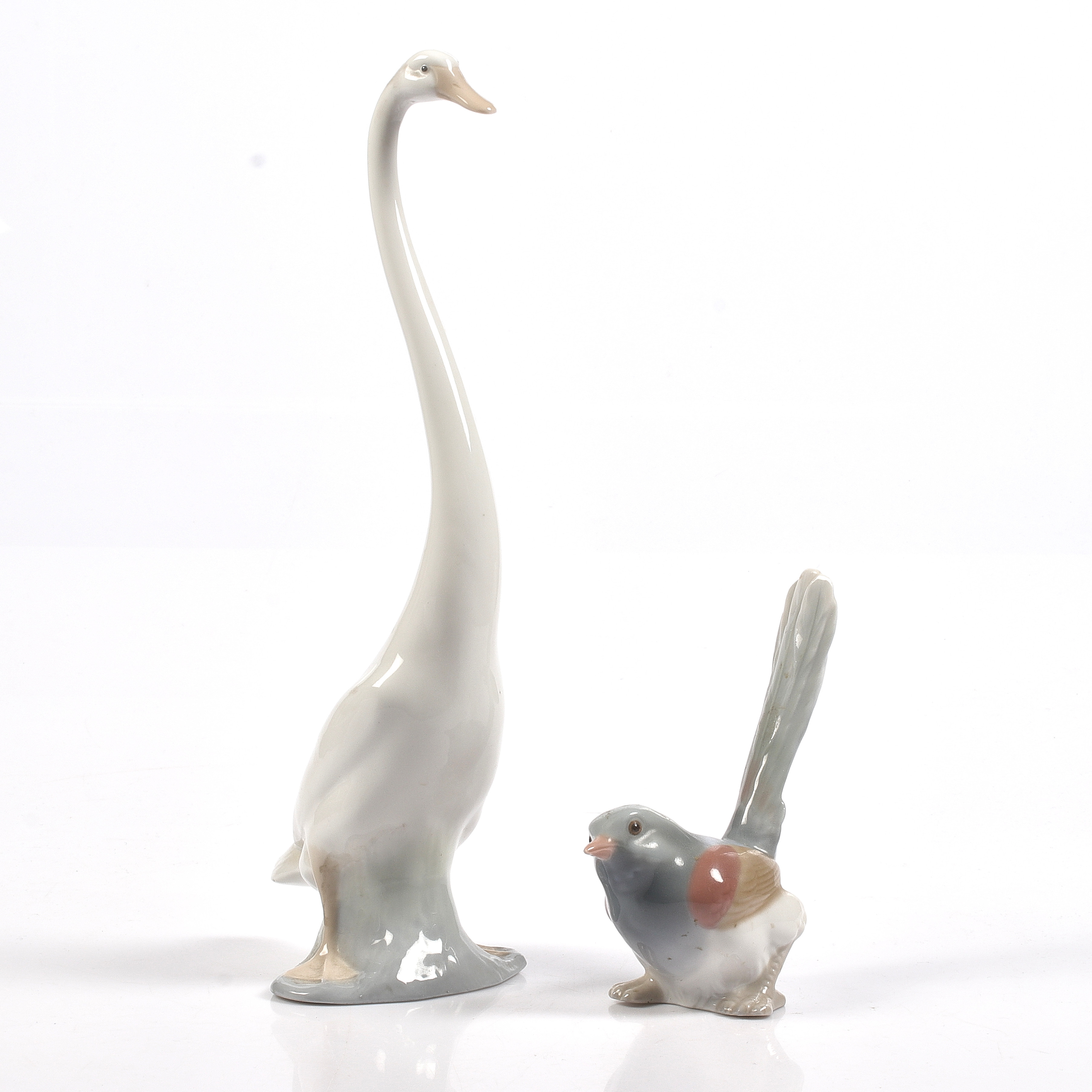 FIGURINER, 2 st, porslin, Lladró, Nao. Spanien.