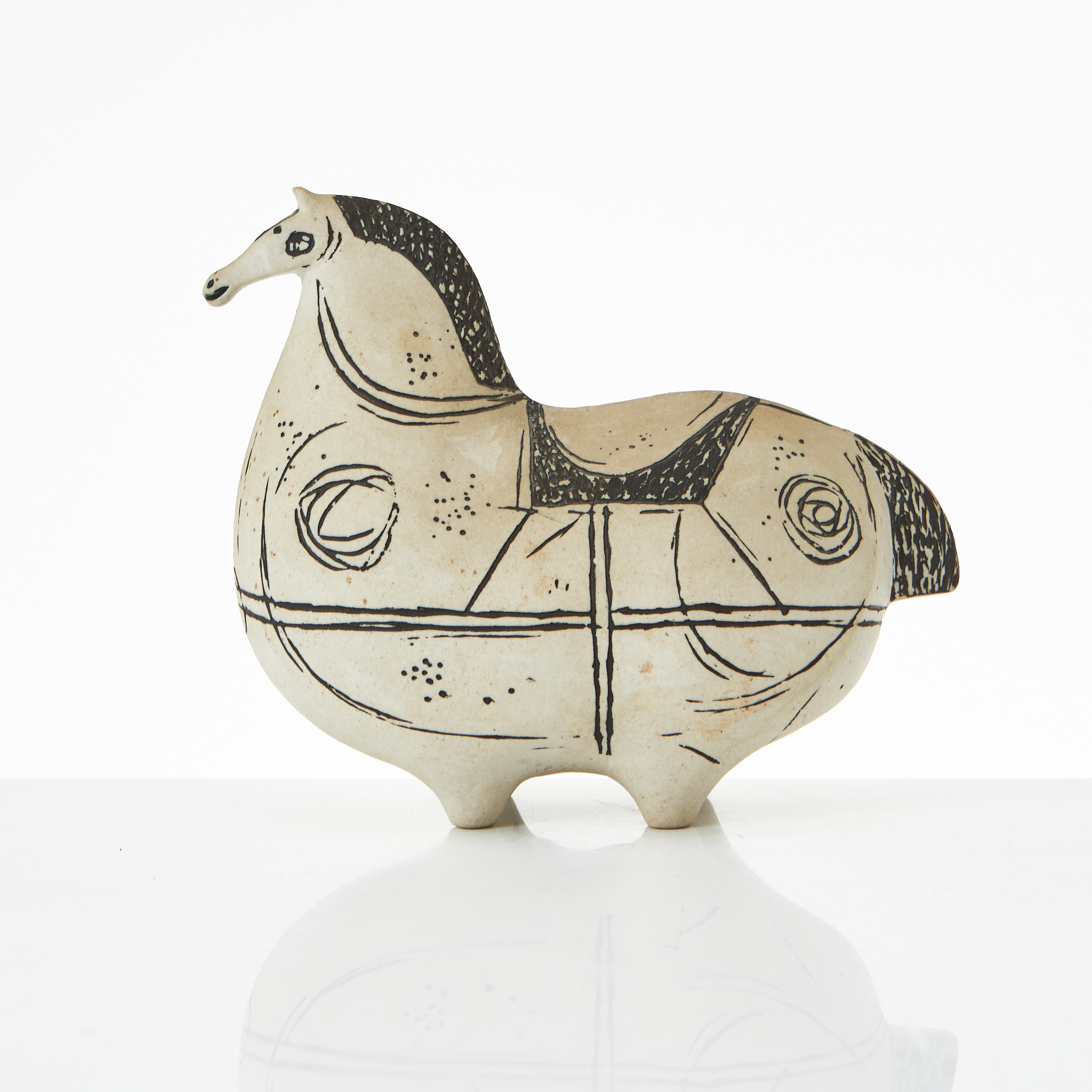 STIG LINDBERG. (Sverige, 1916–1982). Figurin, "Springare", stengods, signerad, Gustavsberg.
