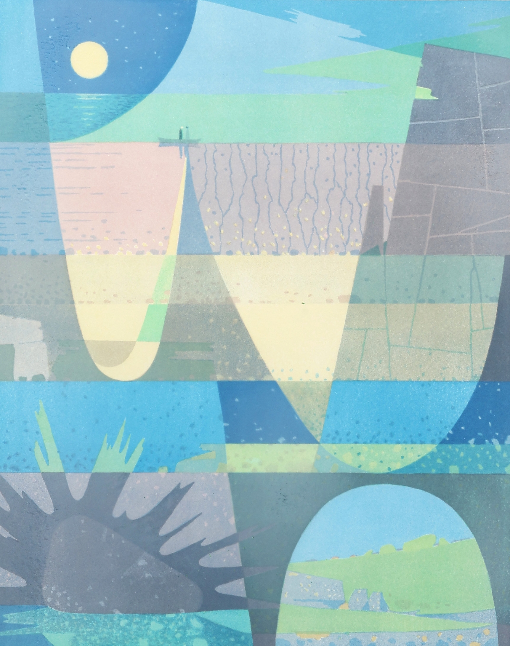 SVEN JONSON. Litografi, signerad, numrerad 148/310.