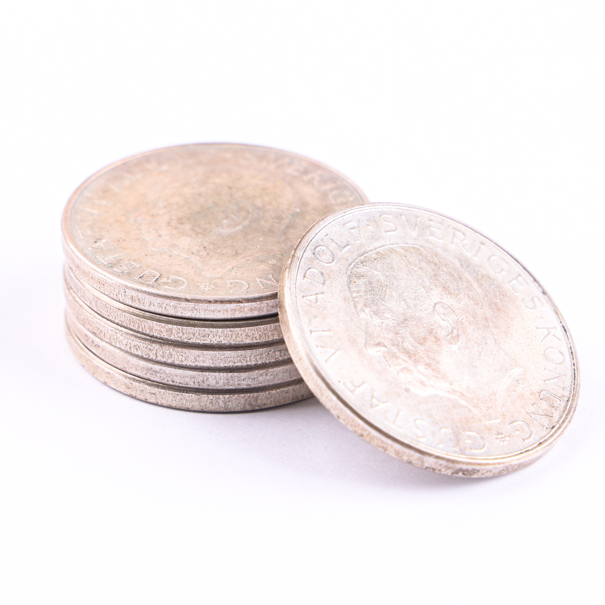 JUBILEUMSMYNT, 6 st, 10 kr, silver, 1972.