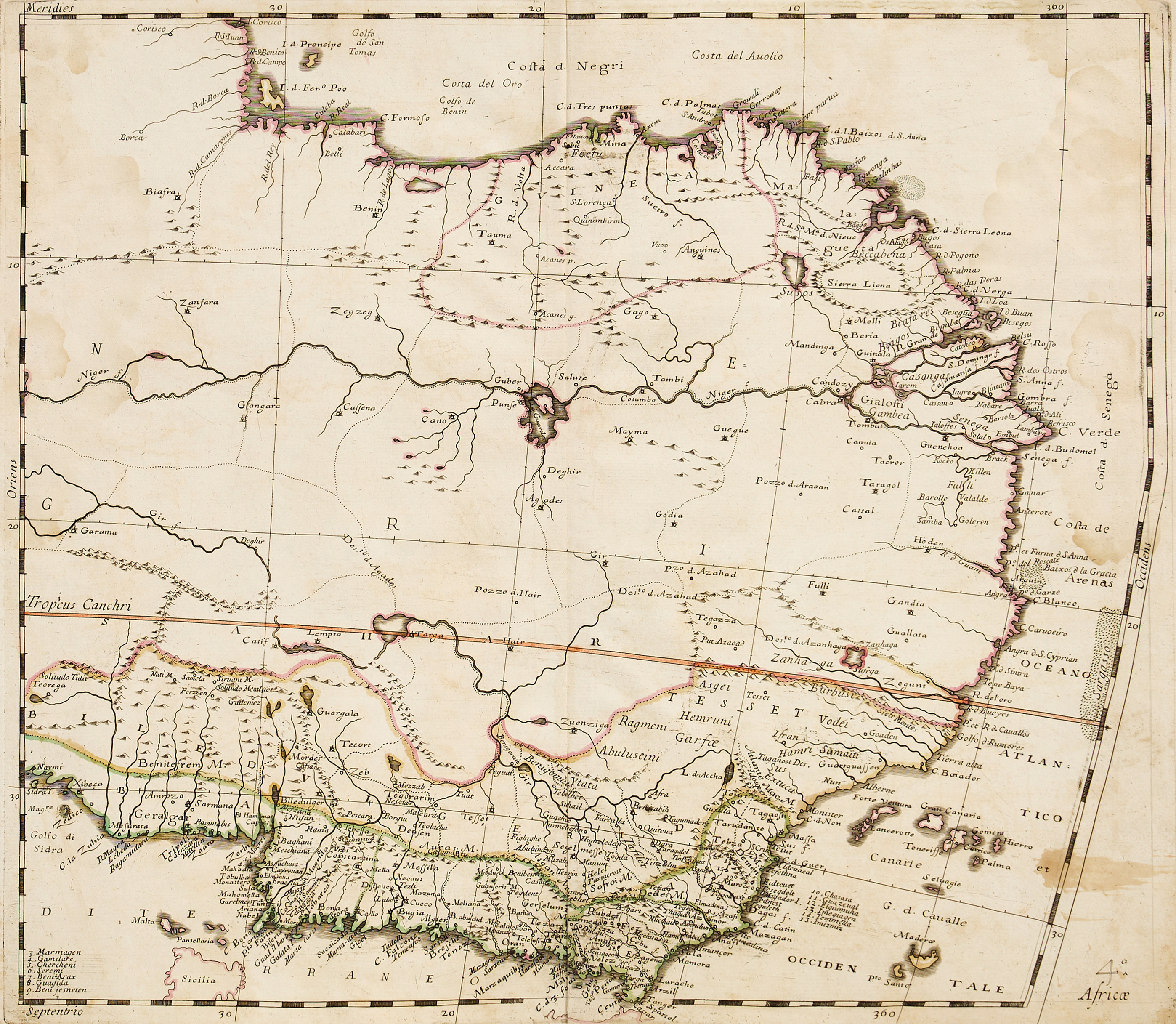 NICOLOSI (2), Peru och Africæ, 1660.
