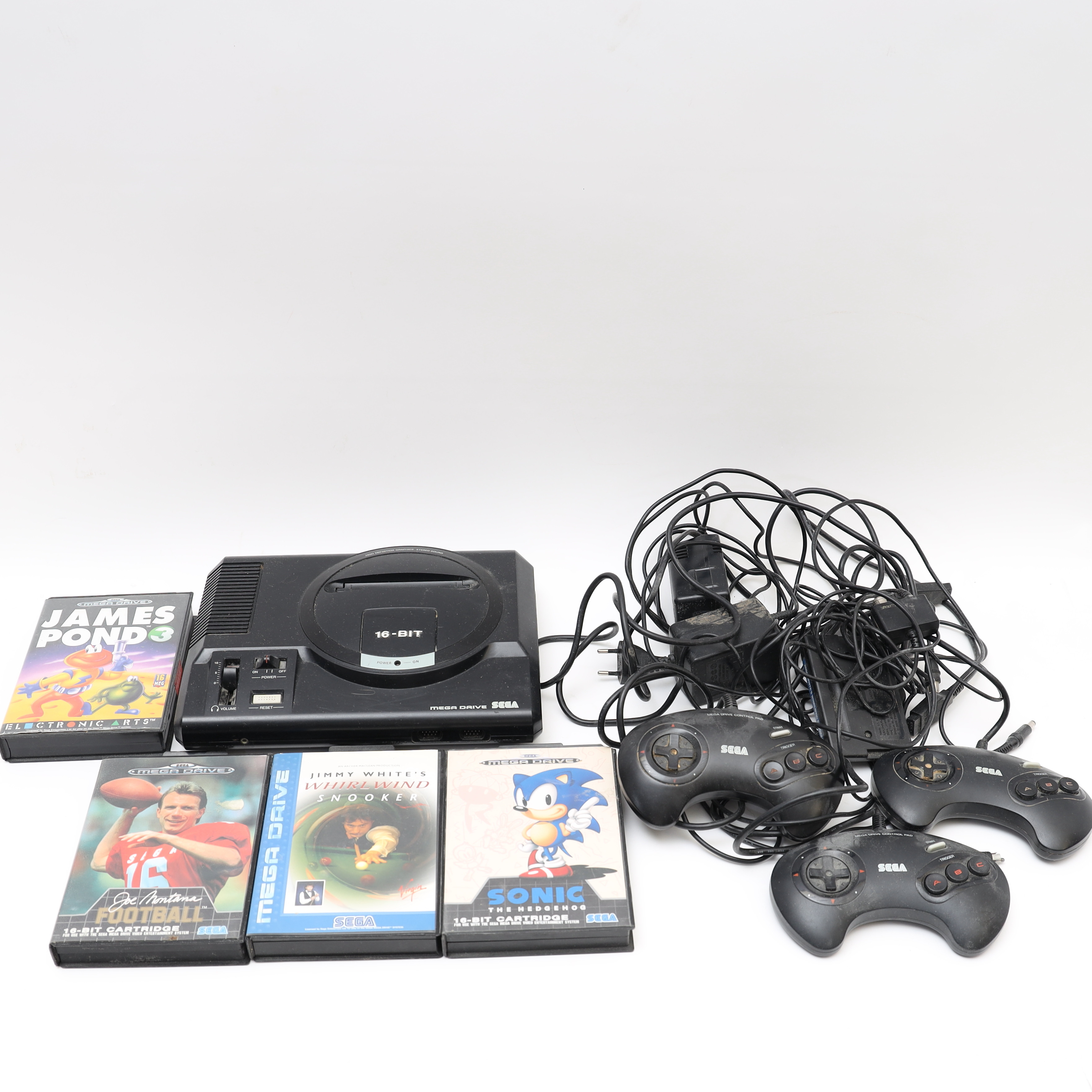 TV-SPEL, Sega, 16-bit, med 4 spel.