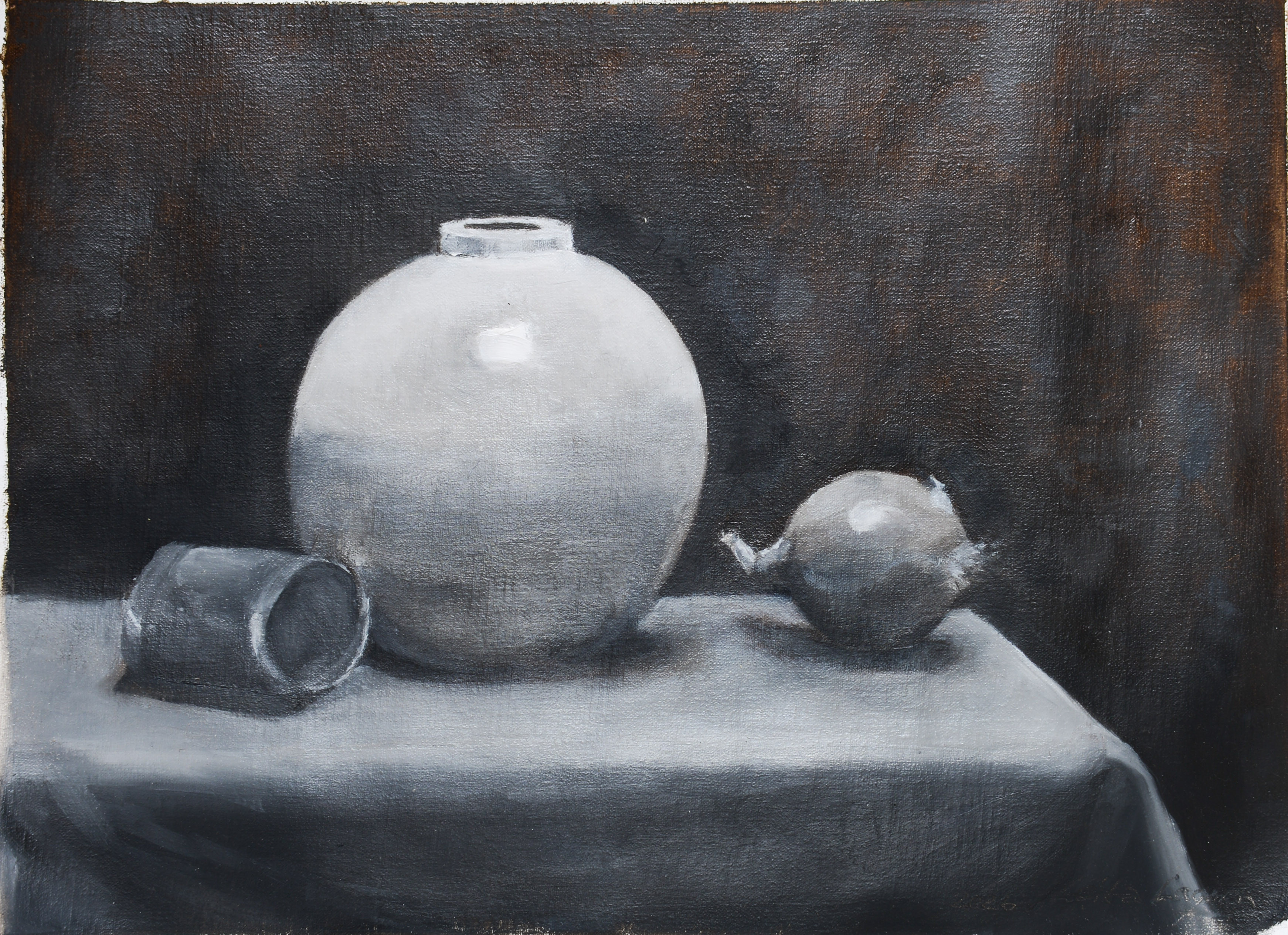 LEILA LAGRÉN. "Still life", olja på linneduk, signerad samt daterad 2026.