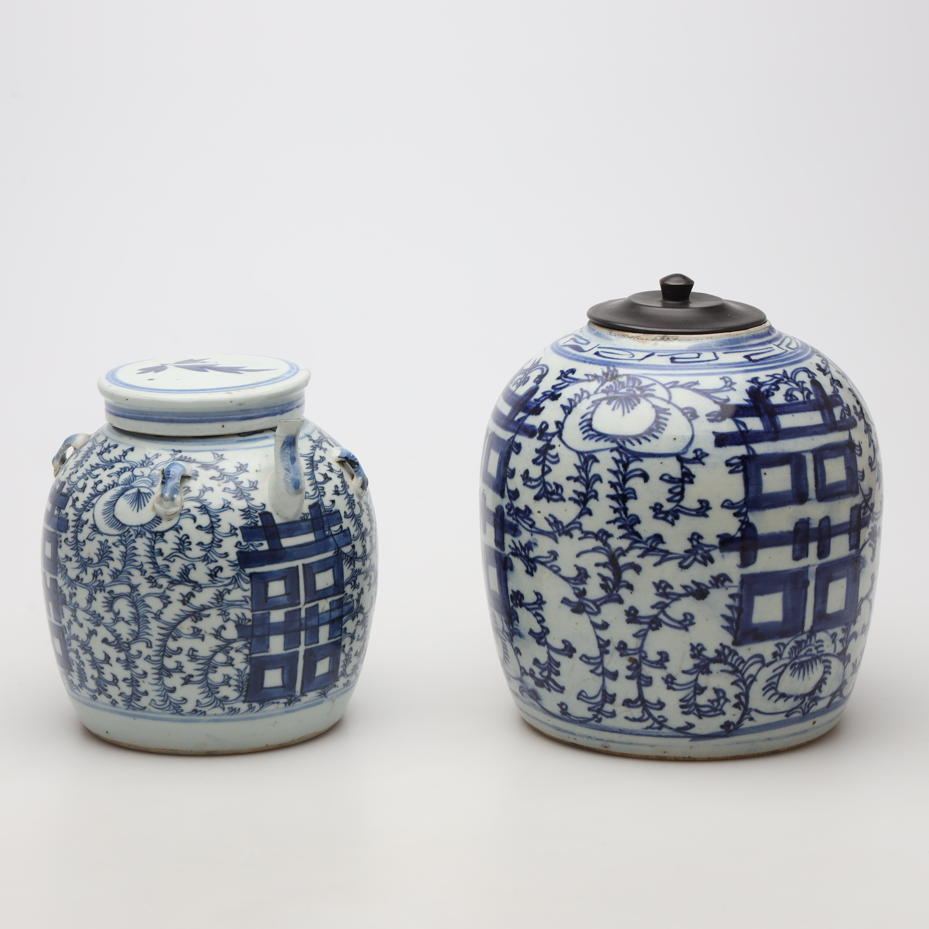 KANNA samt BOJAN, porslin, Kina, 1800-tal.