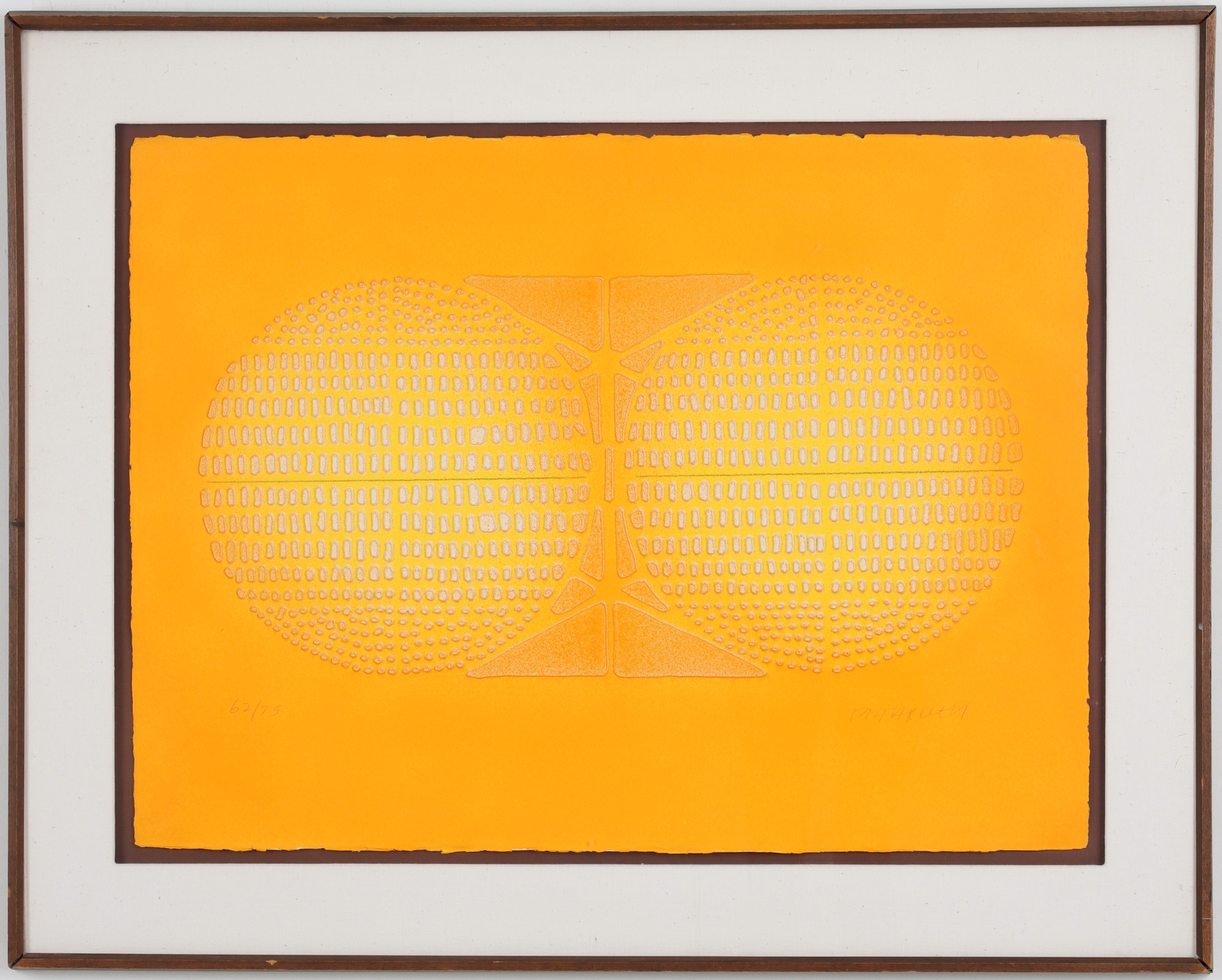 PAUL MAXWELL. Komposition, carborundumetsning, signerad 62/75.
