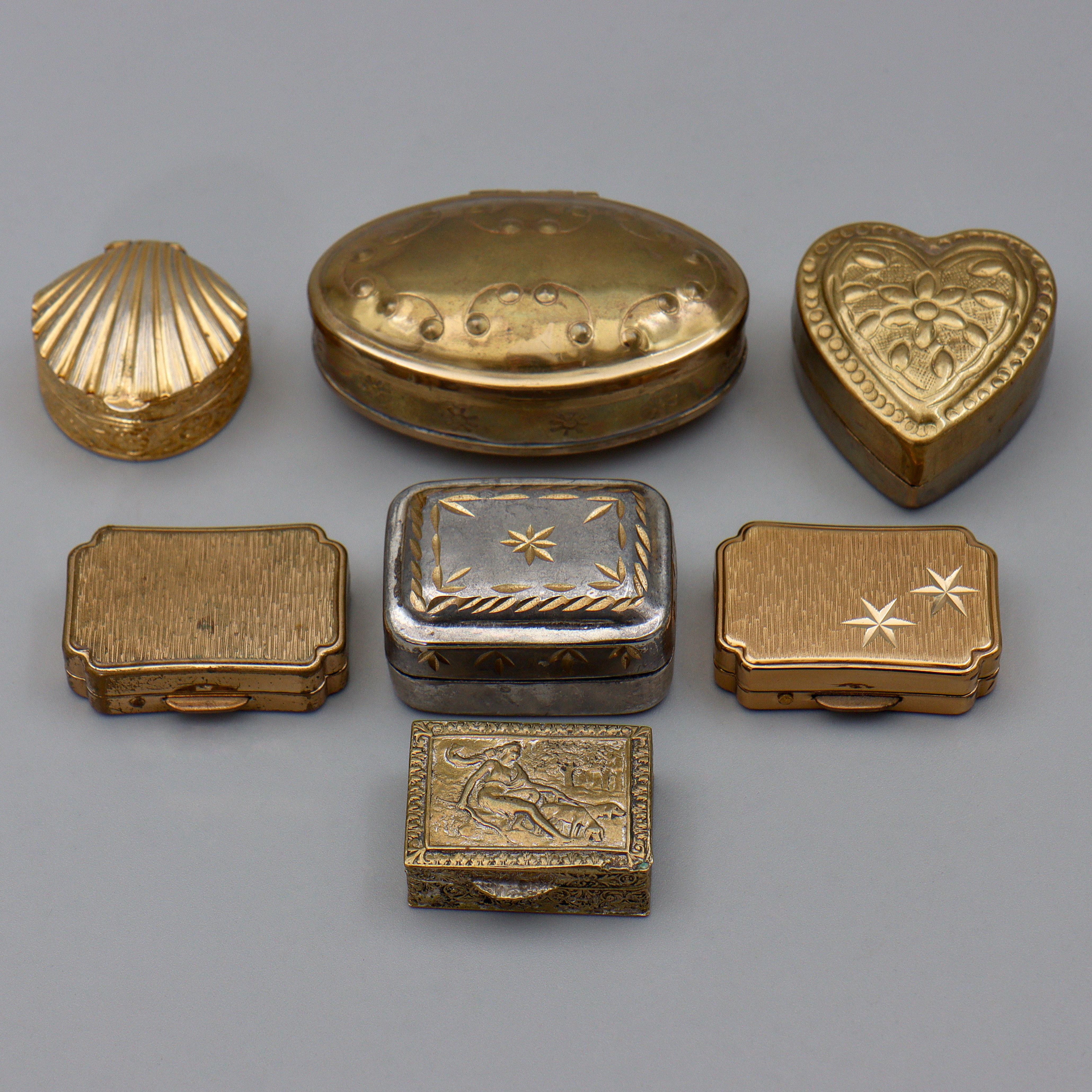 LOCKDOSOR, 7 ST, METALL/MÄSSING.