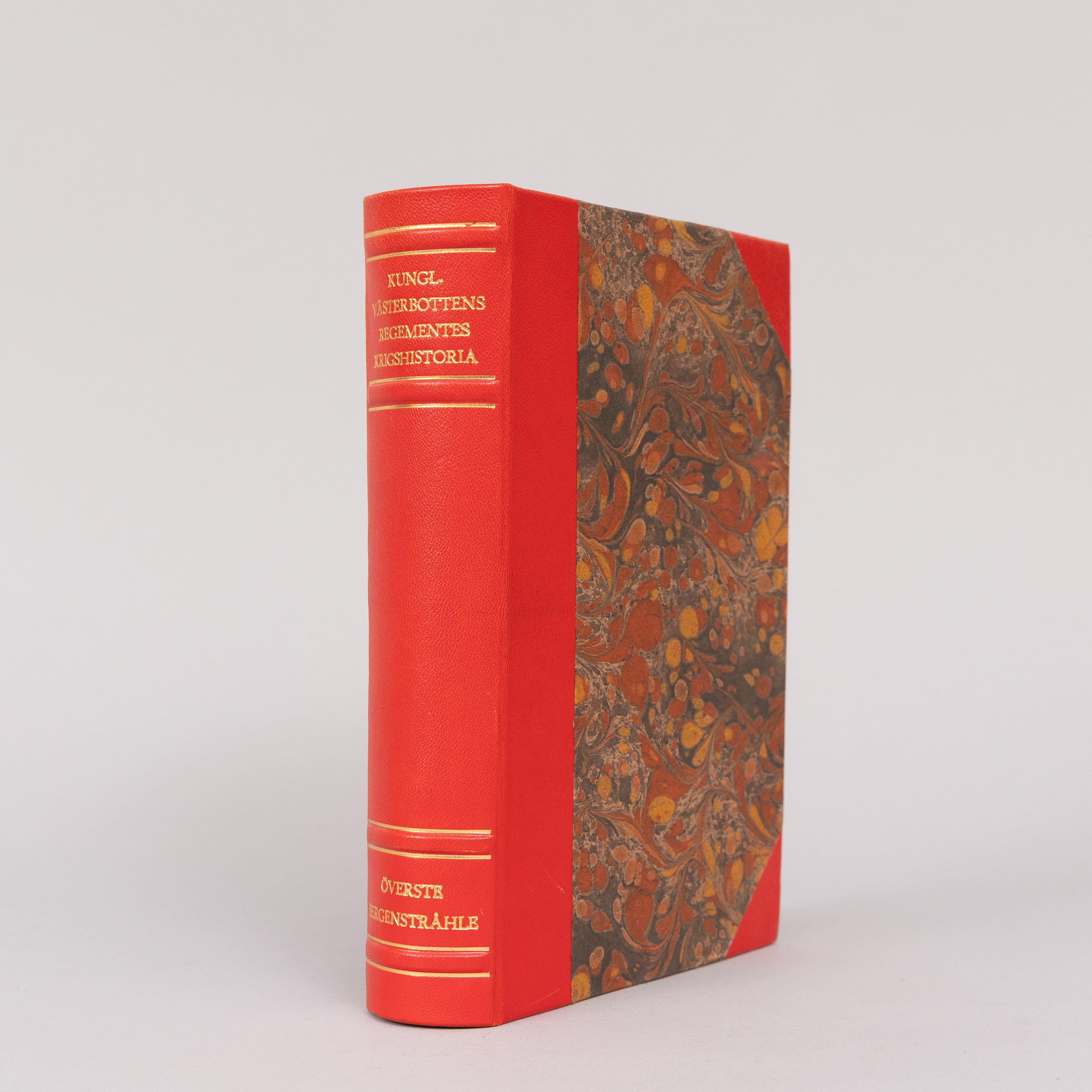 BOK."Kungl. Västerbottens regementes krigshistoria", C. G. A. Bergenstråhle.