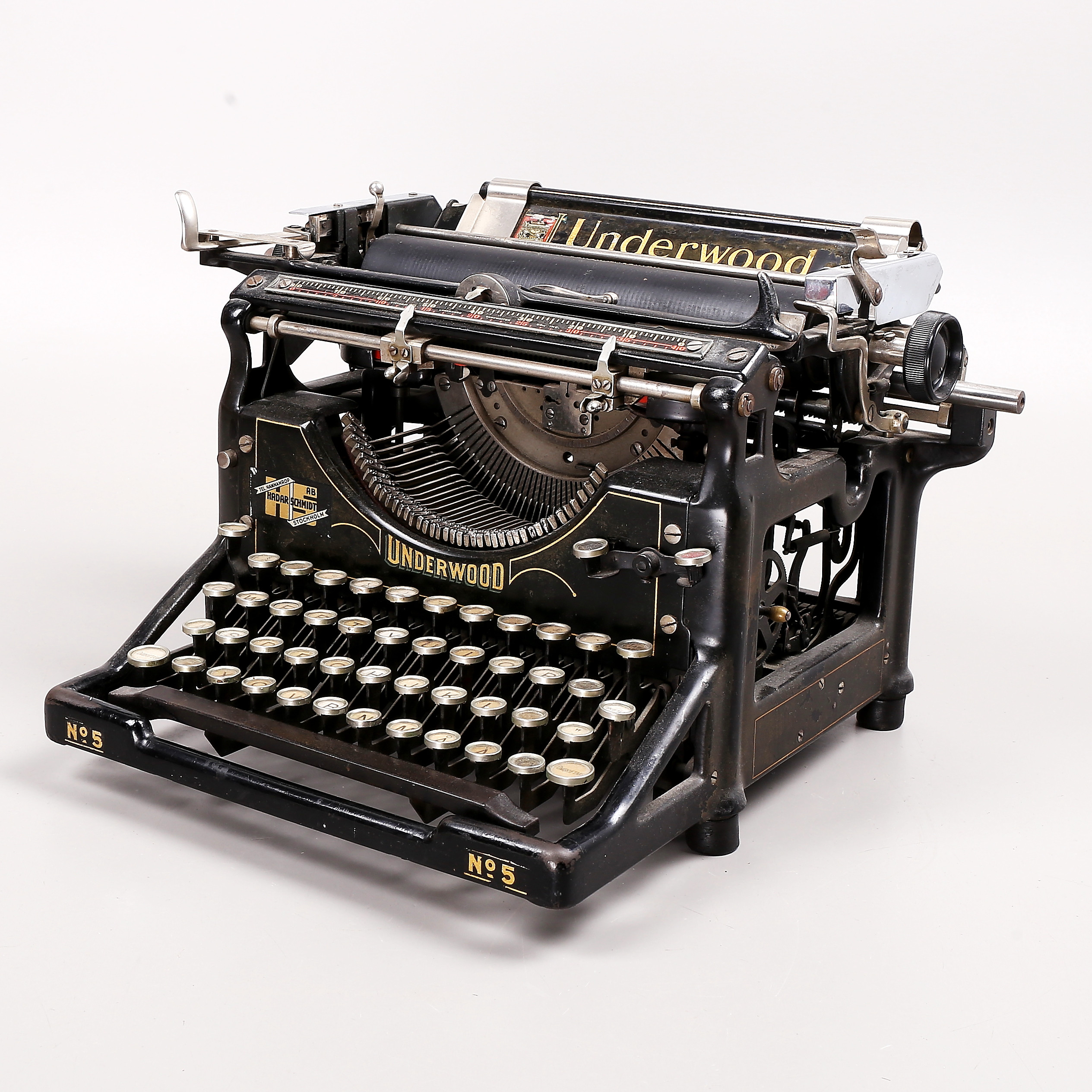 SKRIVMASKIN, Underwood nr 5, 1900-talets början.