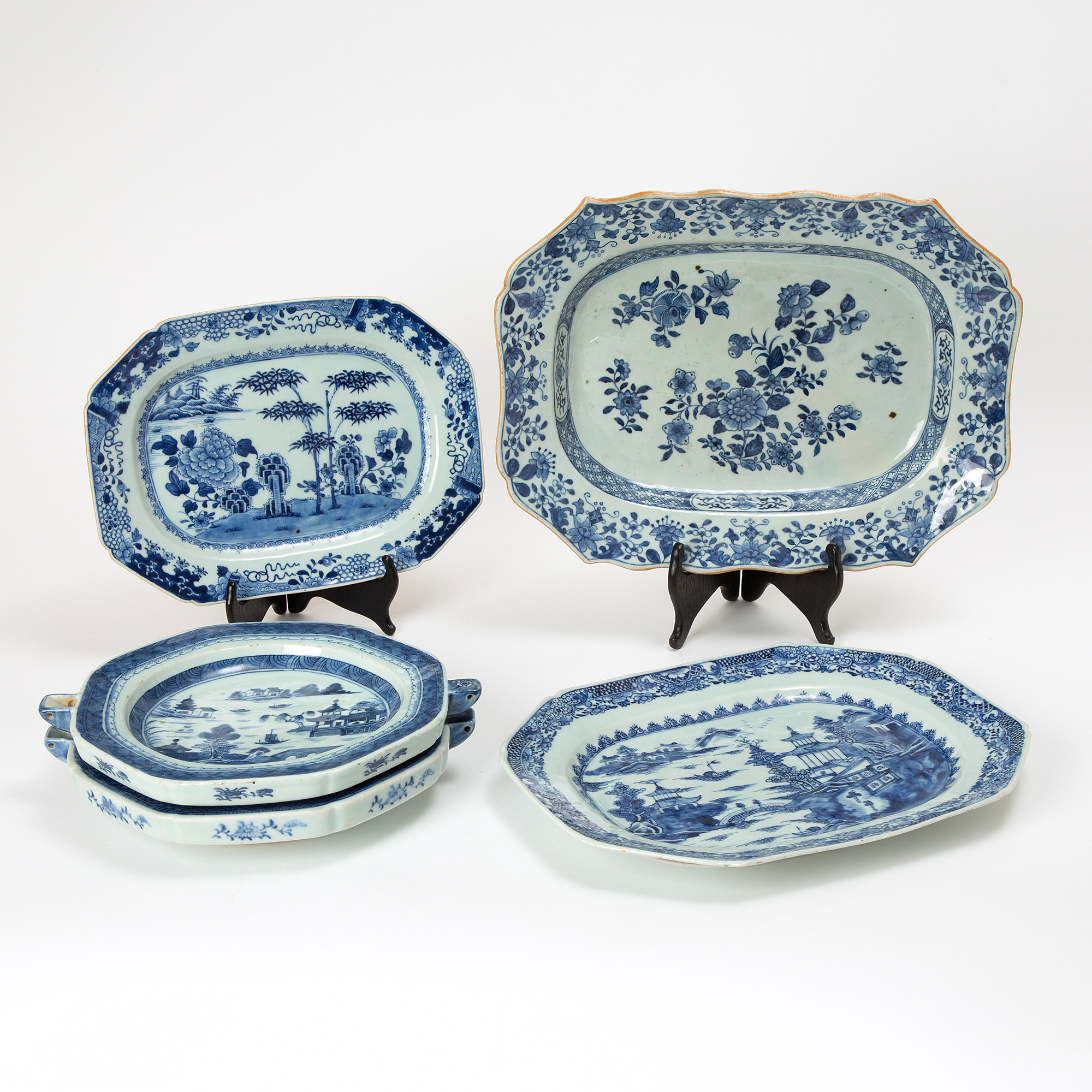 FAT, 5 st, porslin, Kina, 1700-tal.