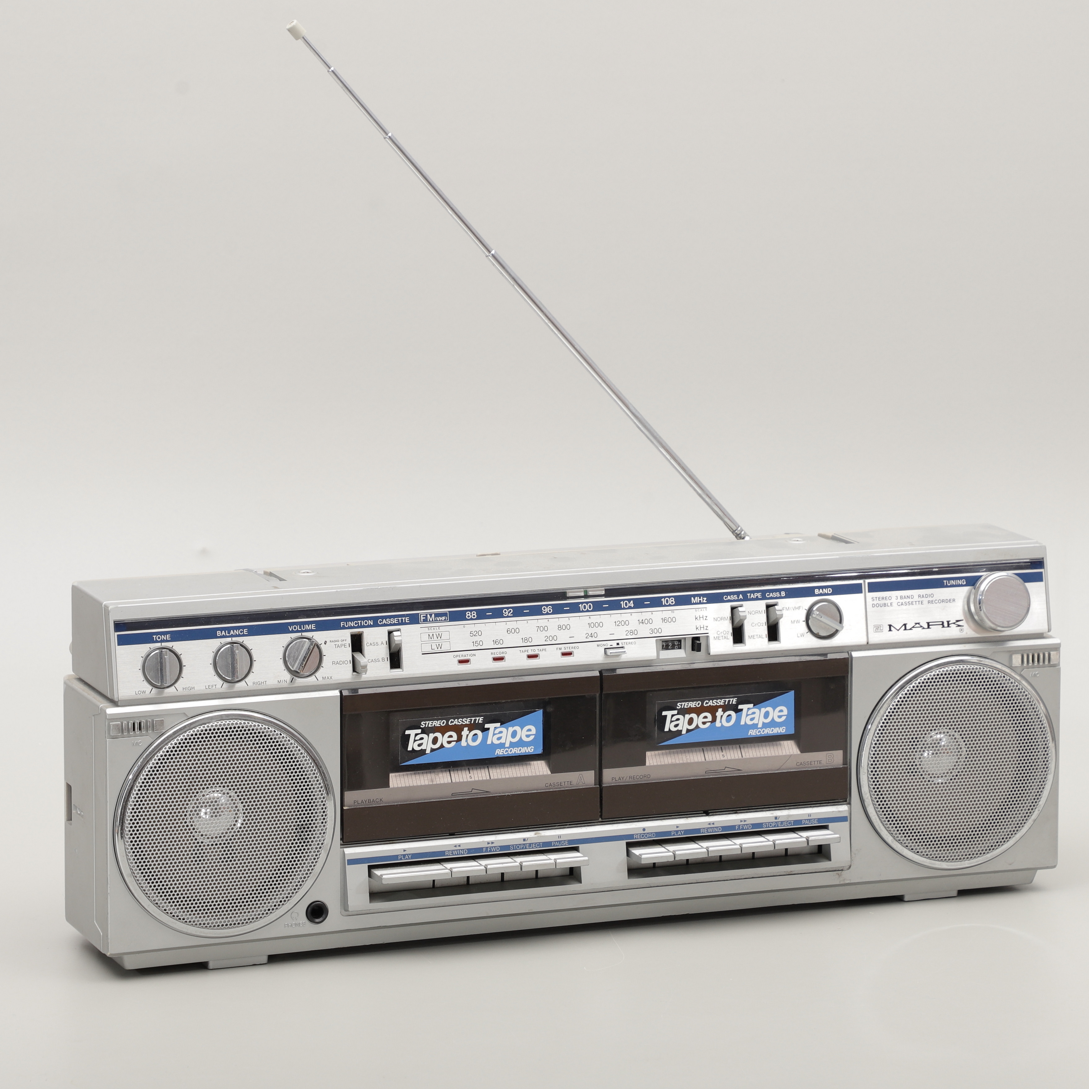KASSETTBANDSPELARE MED RADIO, Mark, 1980/90-tal.
