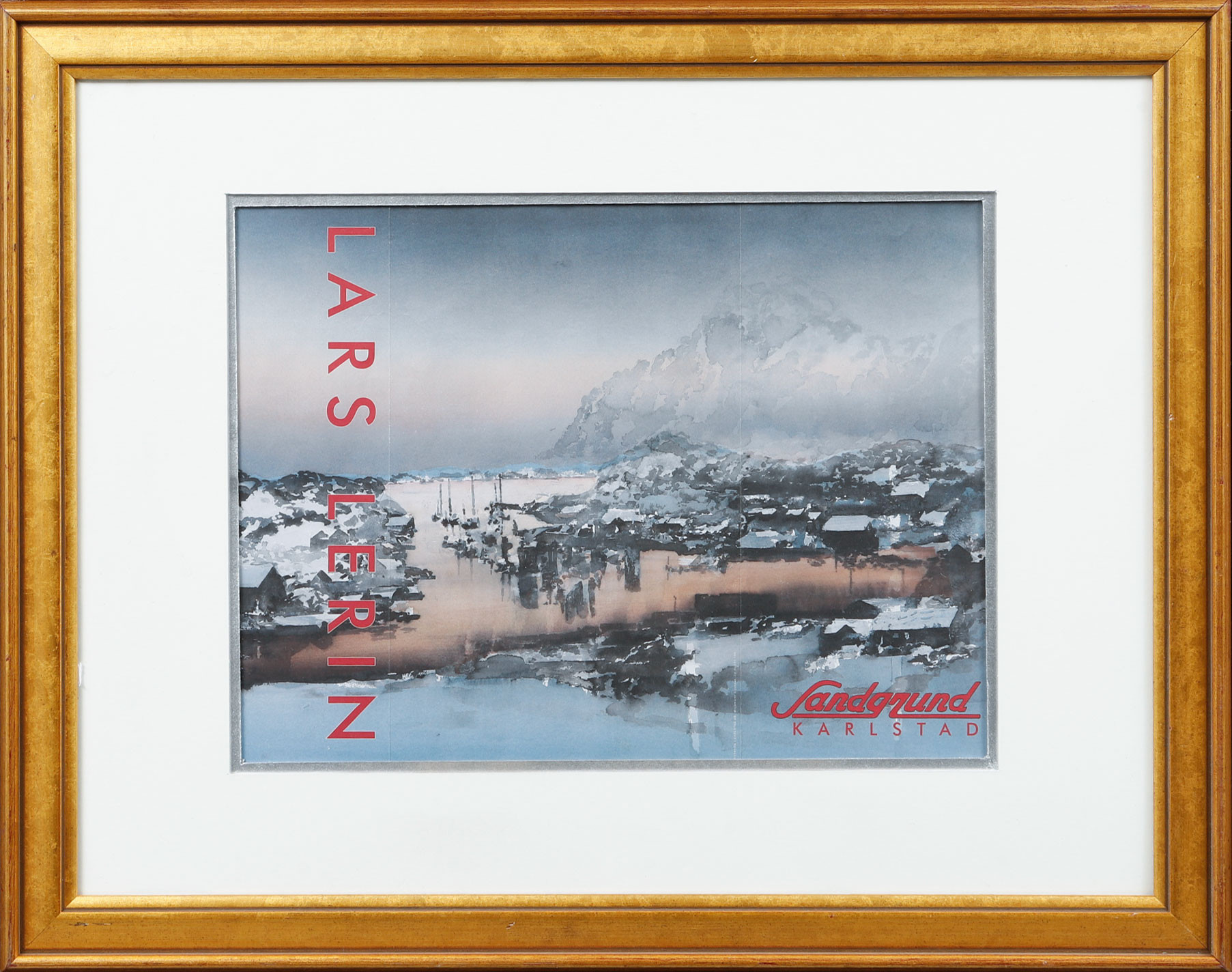 UTSTÄLLNINGSAFFISCH, Sandgrund, Lars Lerin.