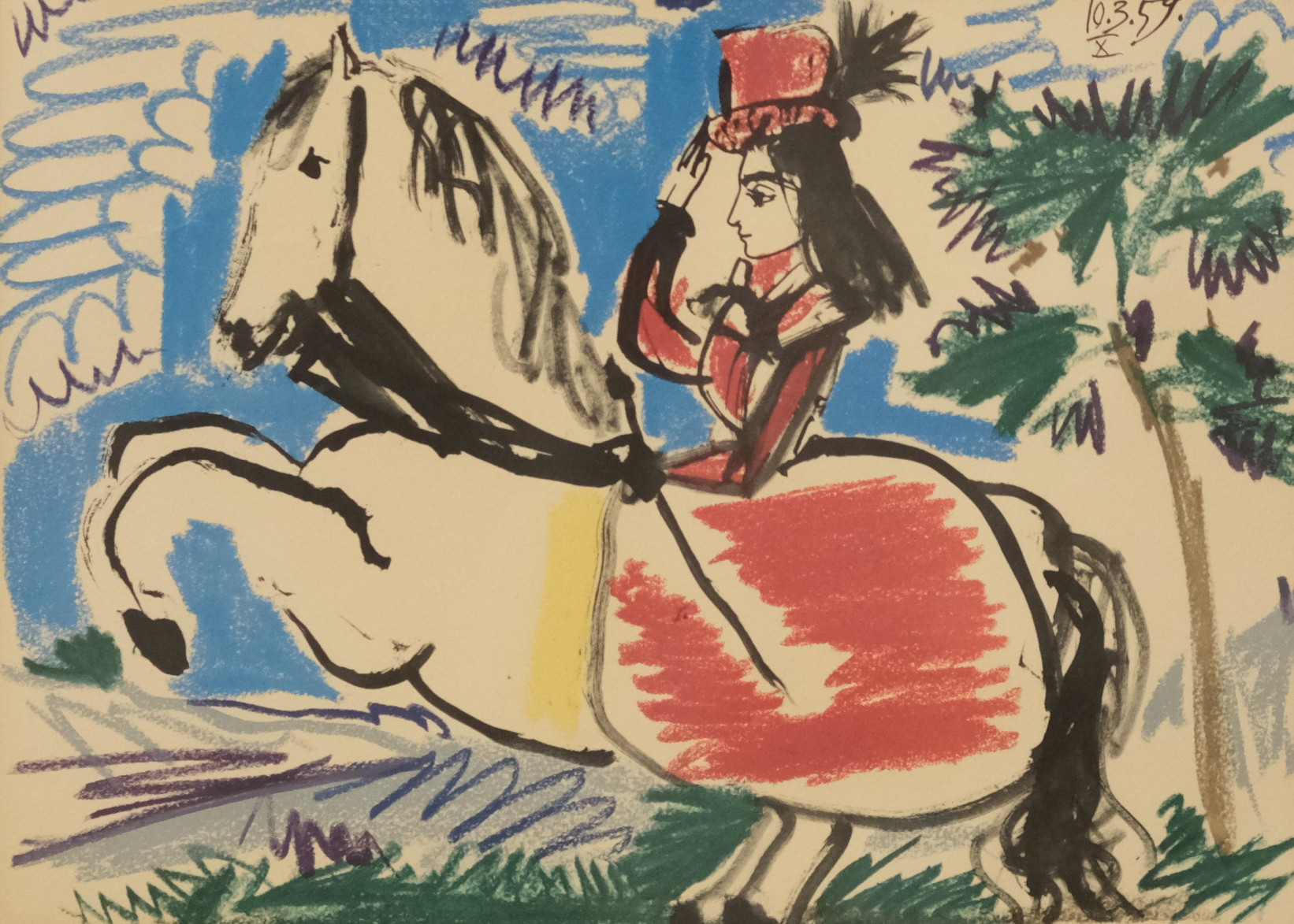 PABLO PICASSO. EFTER, LITOGRAFISKT TRYCK.