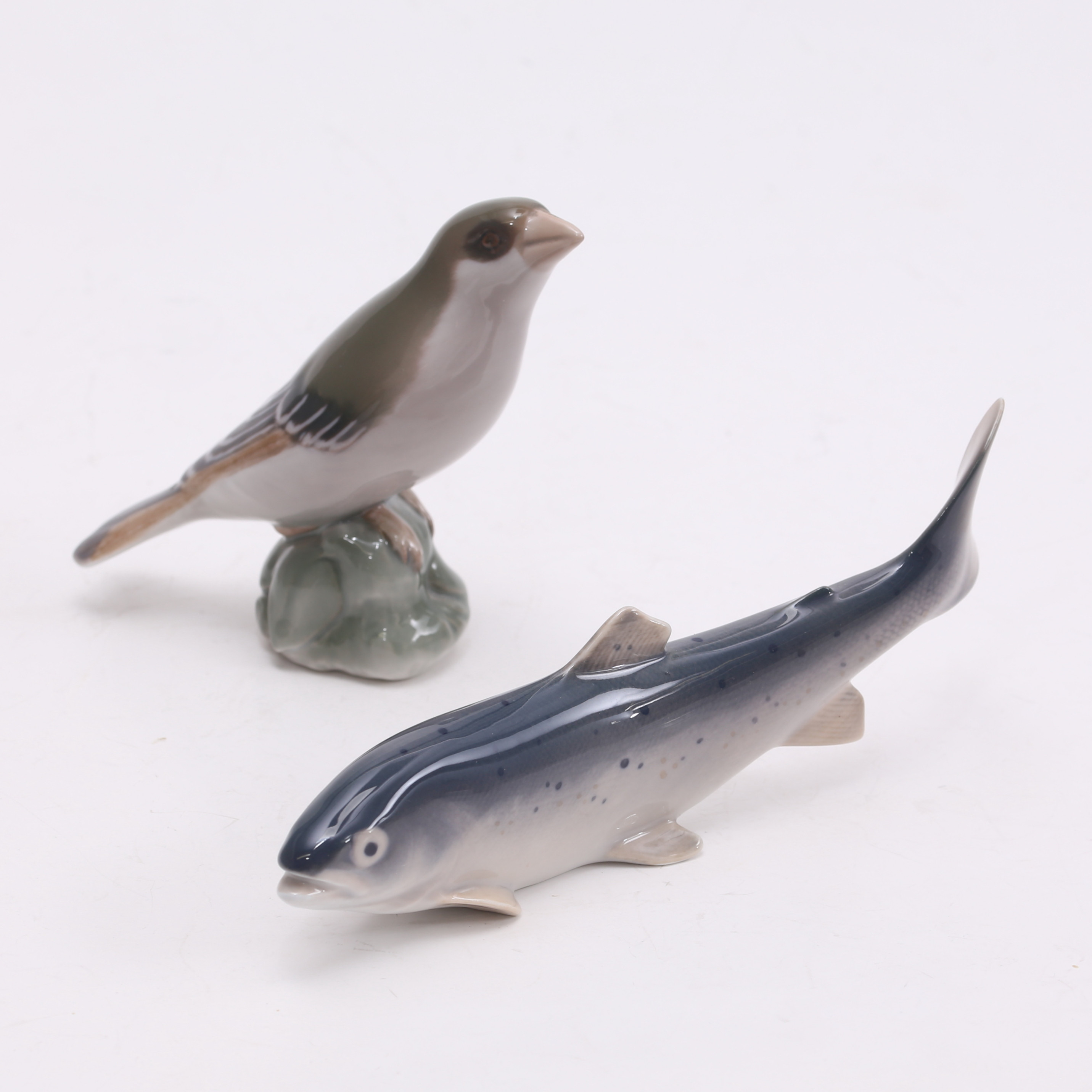 FIGURINER, 2 st, porslin, Danmark.