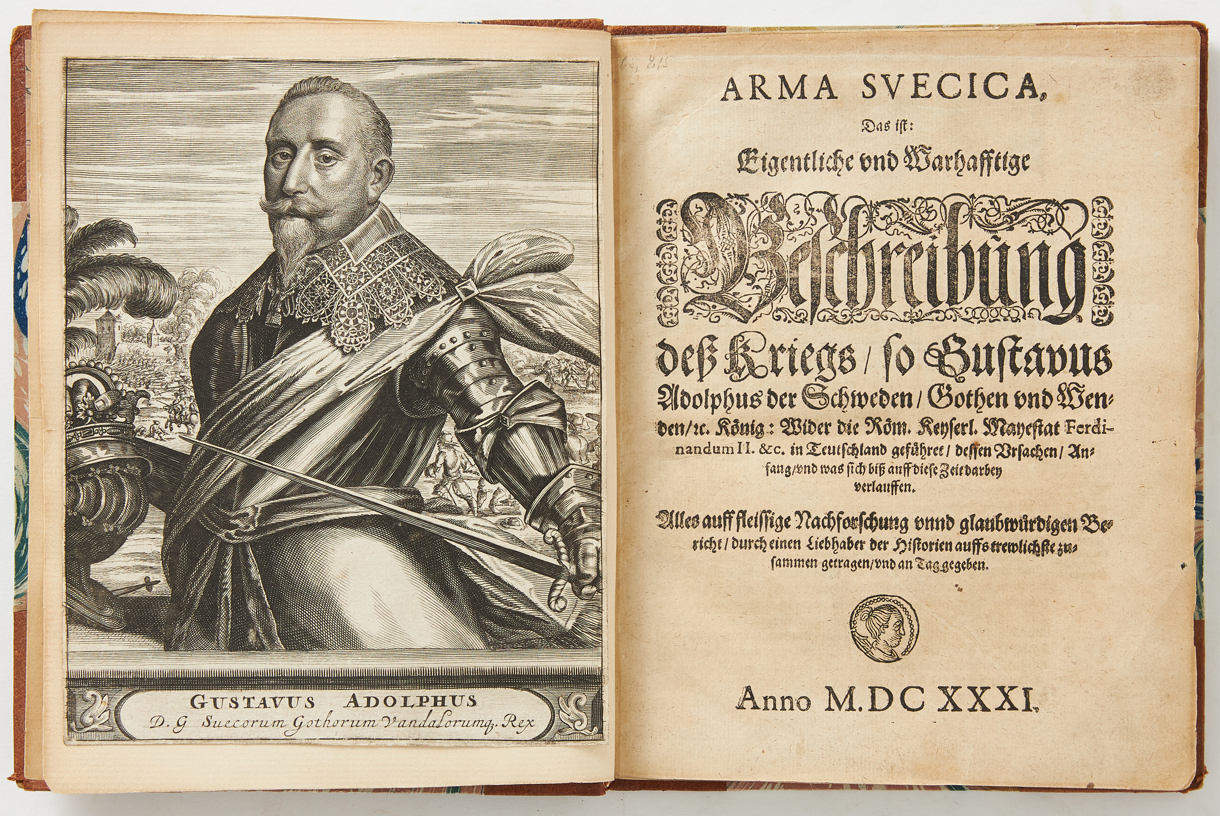 THIRTY YEARS WAR-ABELIN'S ARMA SVECICA, 1631, first edition.