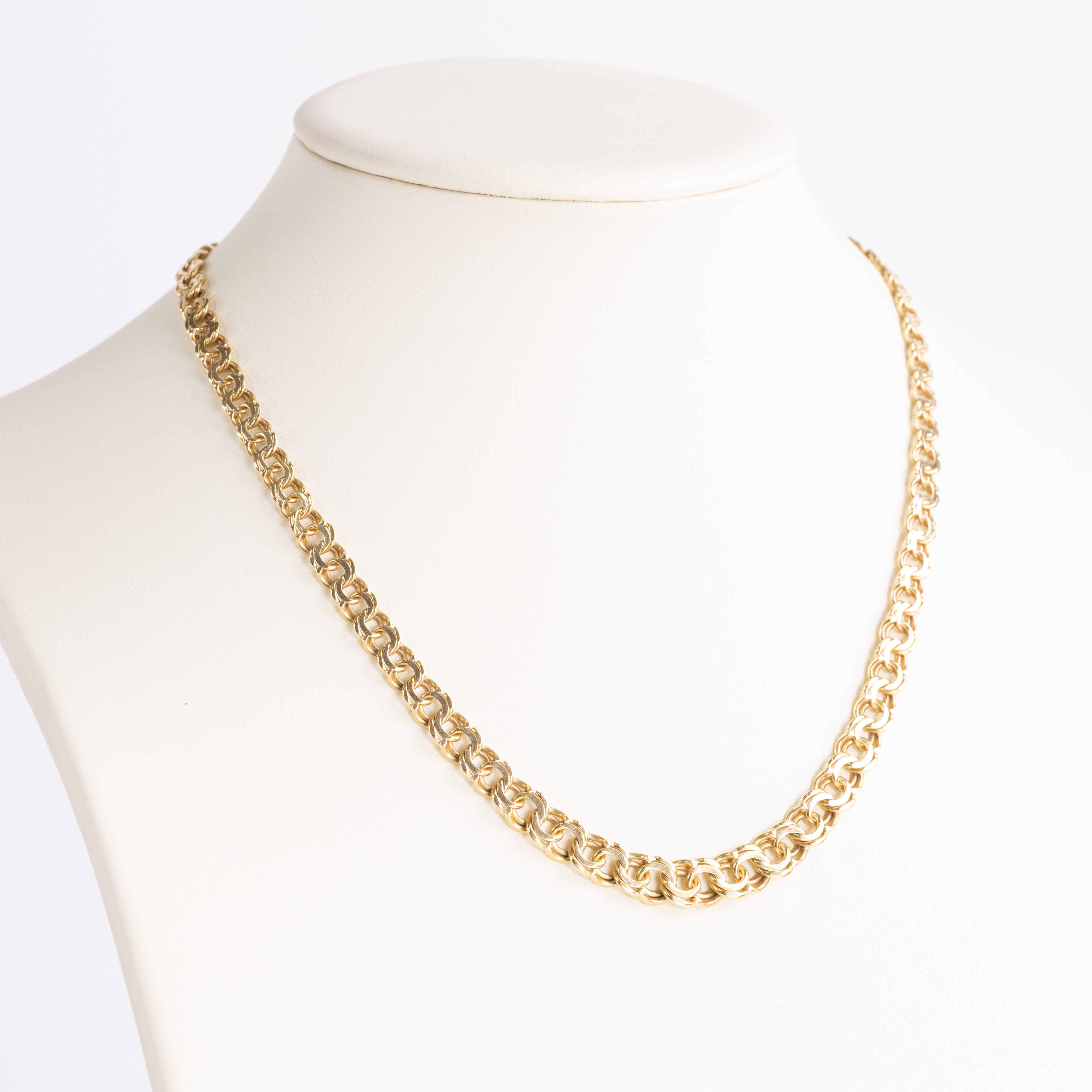 COLLIER, doserad bismarck, 18k guld.