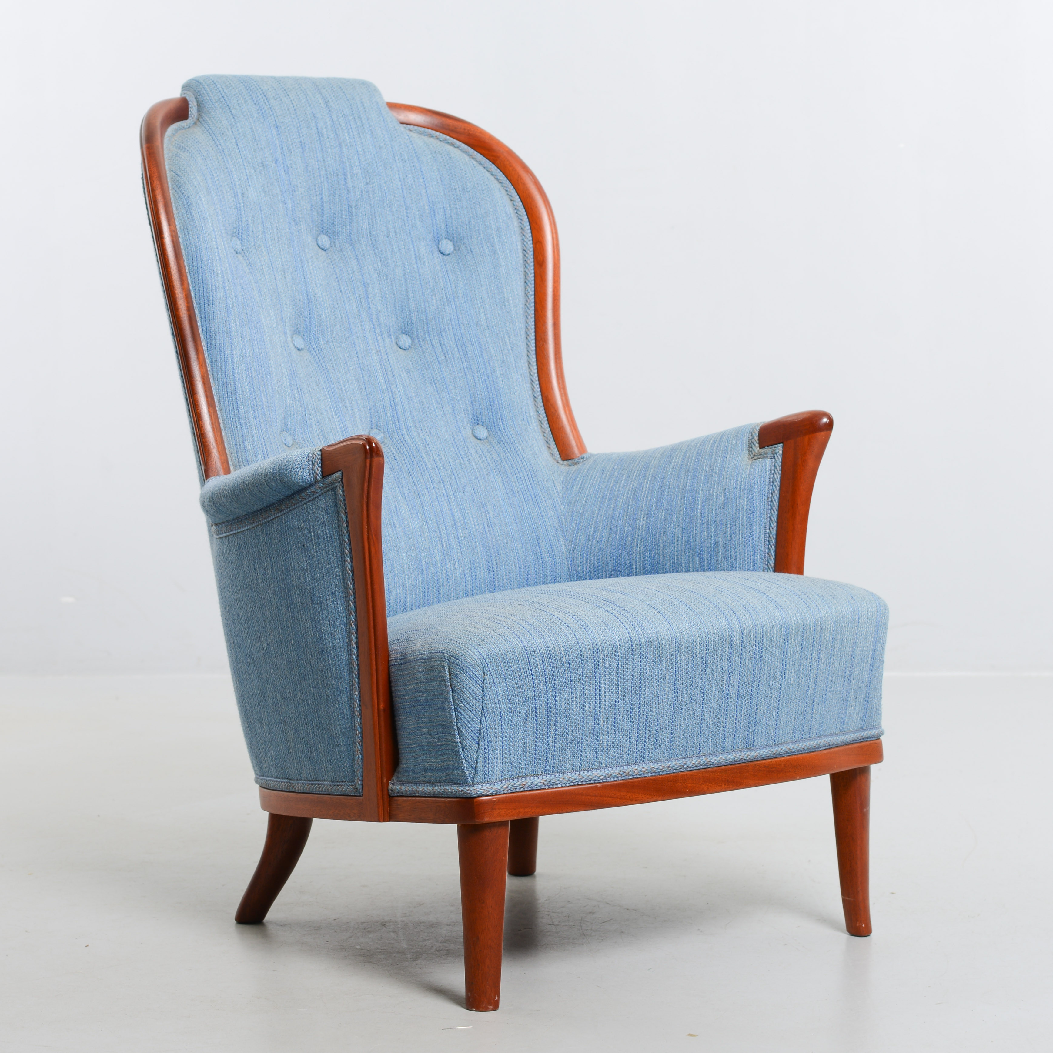 CARL MALMSTEN. "Vår Fru", fåtölj, O.H Sjögren, formgiven 1961.