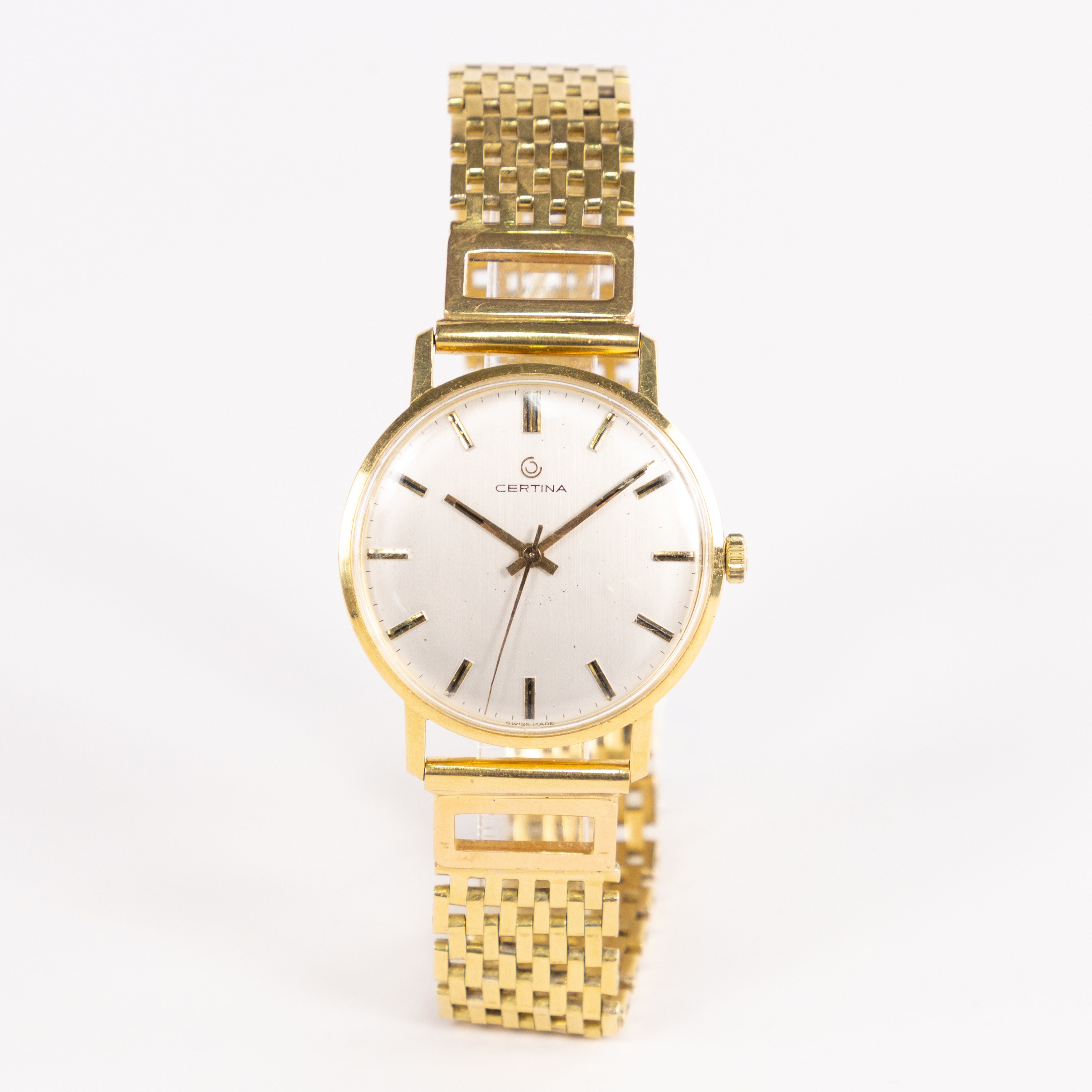CERTINA, 33 mm, 18k guld, länk i 18k guld.