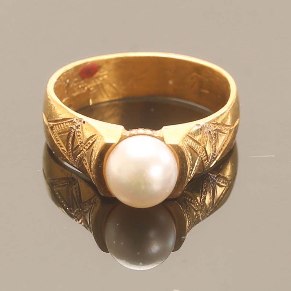 RING, 23 k guld.