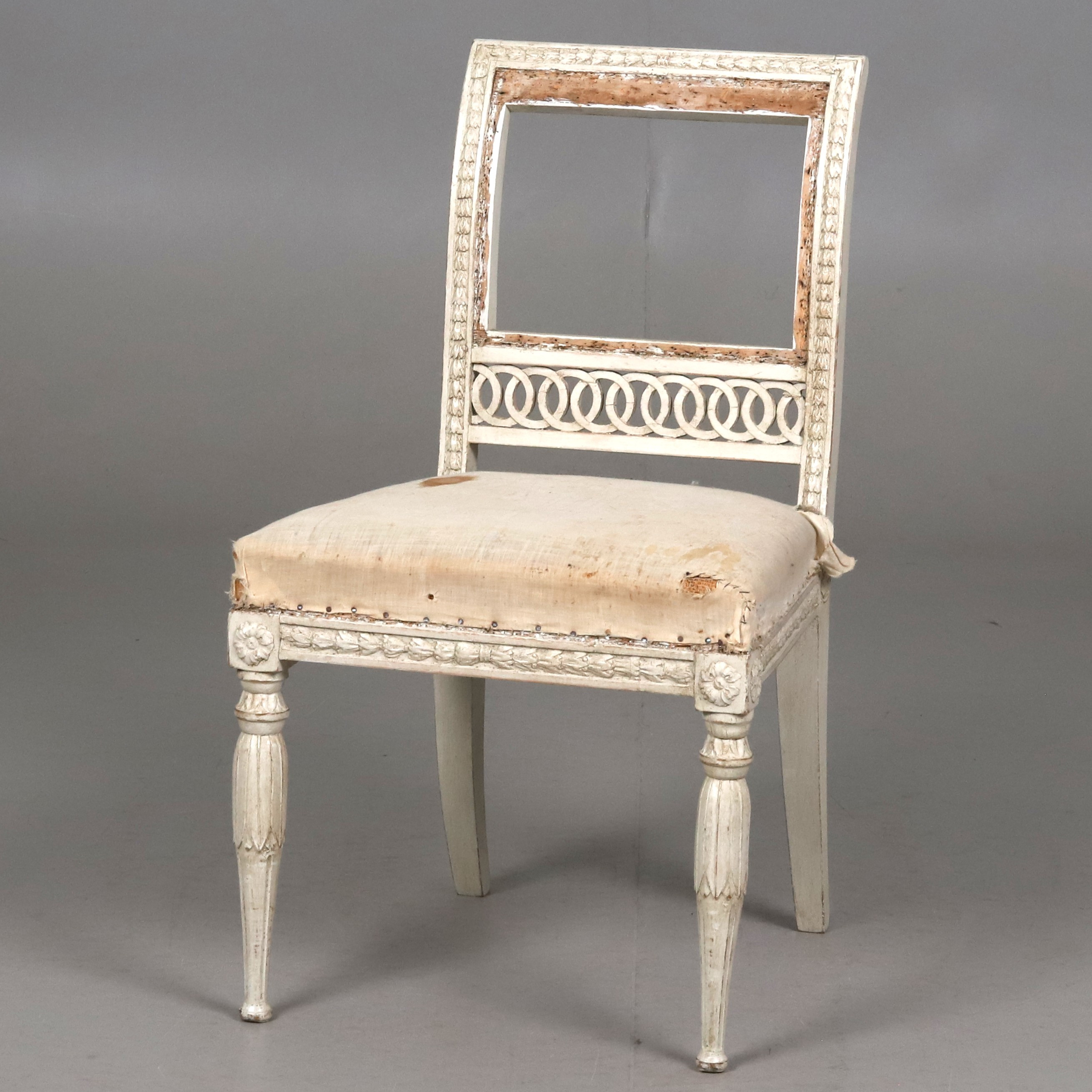 STOL, sengustavianska, med s.k. nollgaller, Stockholmsarbete, omkring år 1800.