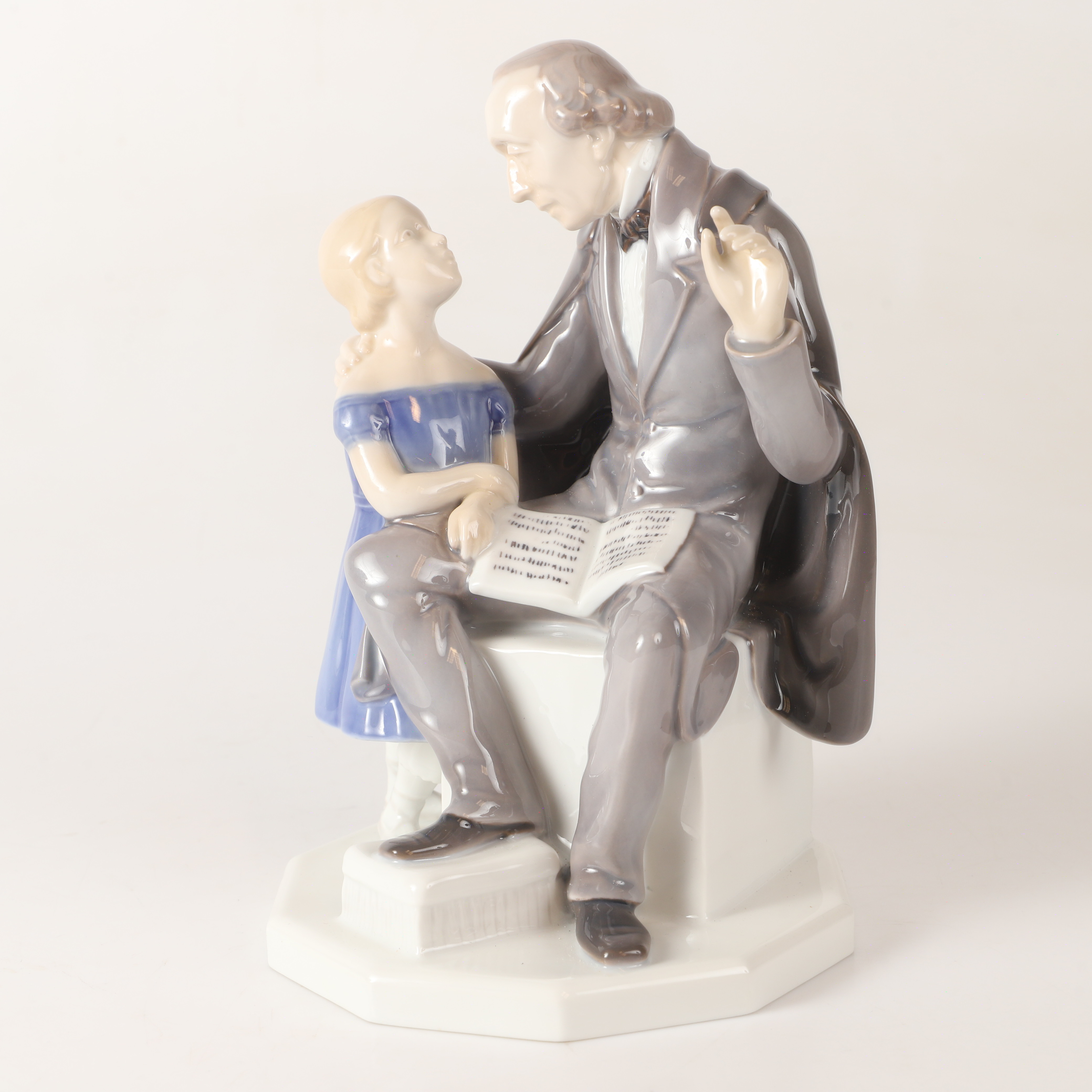 HENNING SEIDELIN. Figurin, H.C. Andersen, porslin, Bing & Gröndahl, Danmark.