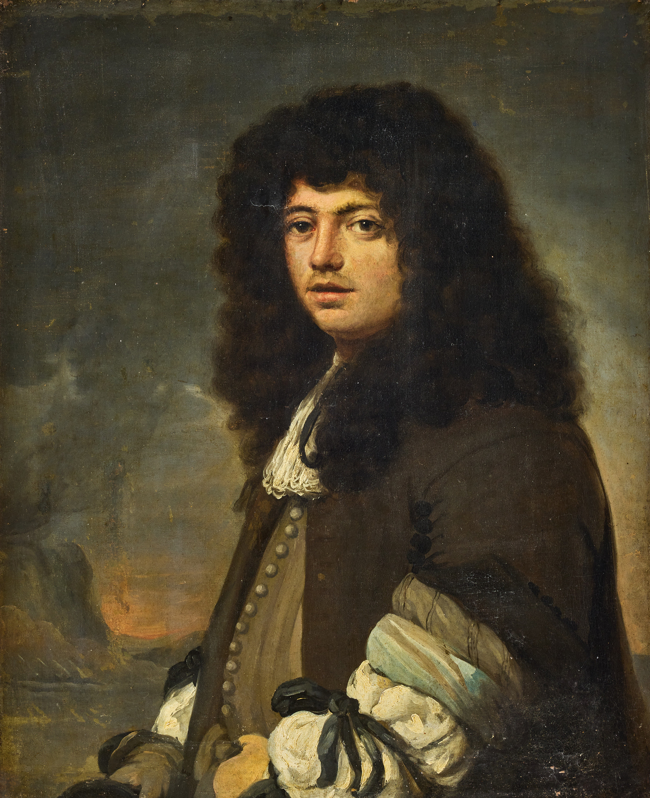 THEODOOR VAN DER SCHUER (HAAG 1634-1707). Tillskriven. Porträtt föreställande hovintendent Johan Leijoncrona (död 1687).