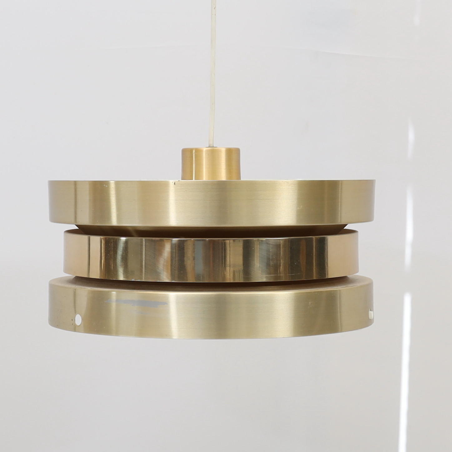 CARL THORE. Taklampa, aluminium, Granhaga Metall, 1970-tal.