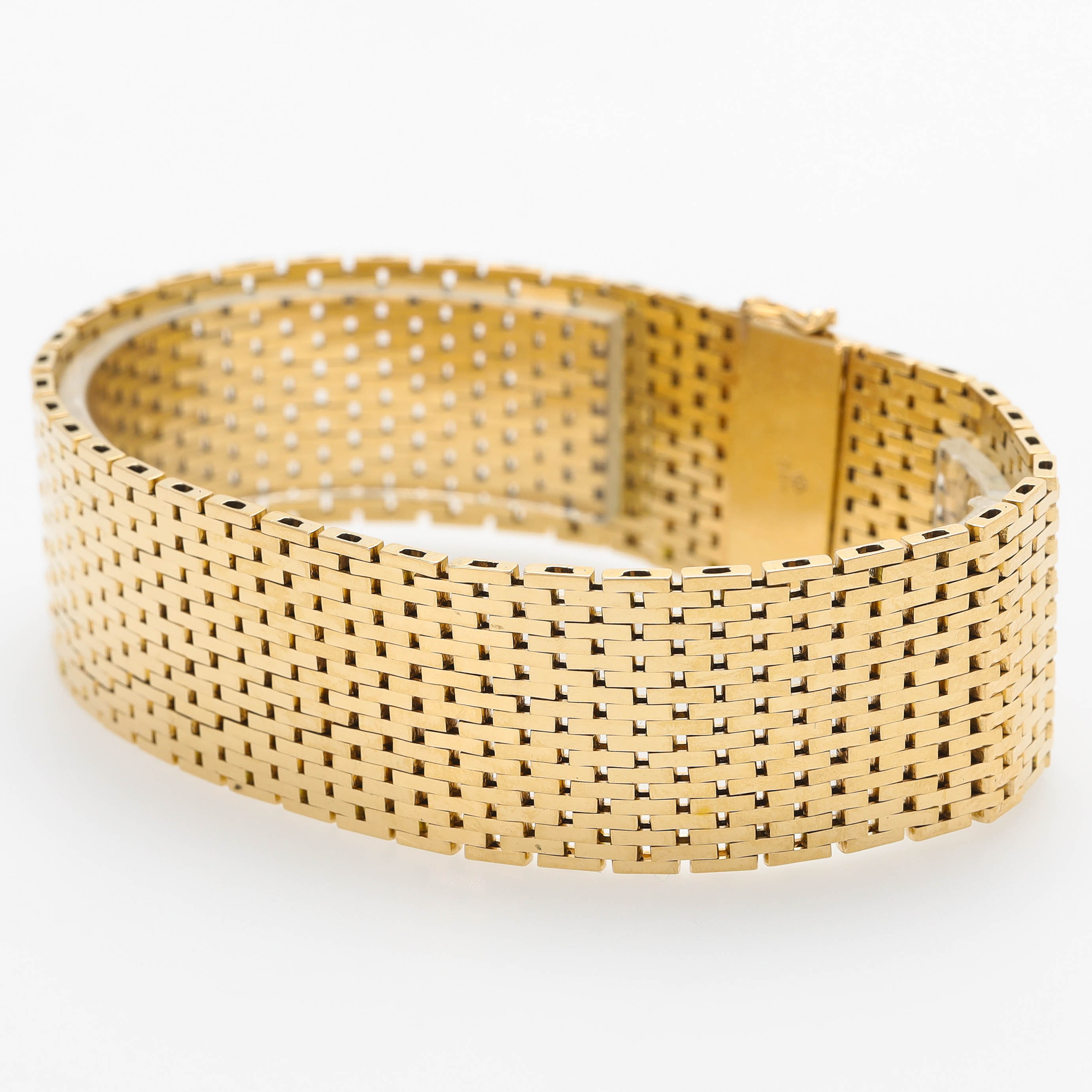 ARMBAND, 14 k guld, korridorlänk.