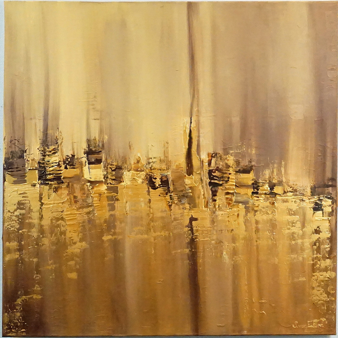 SABINA VON ESSEN (f. 1995), akryl på canvas. 100x100 cm. Signerad.