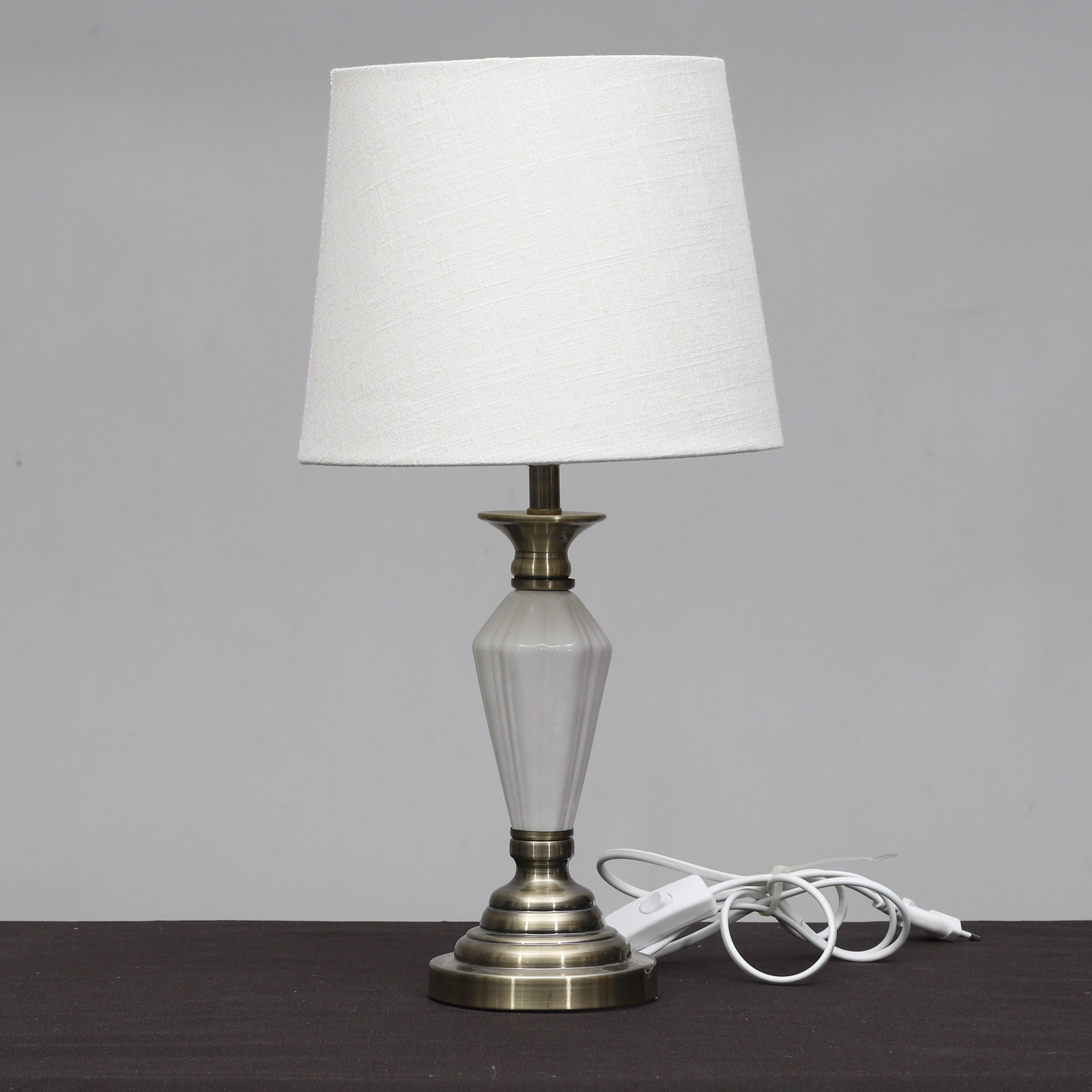 BORDSLAMPA, Keramik och metall, Cottex, Sverige.
