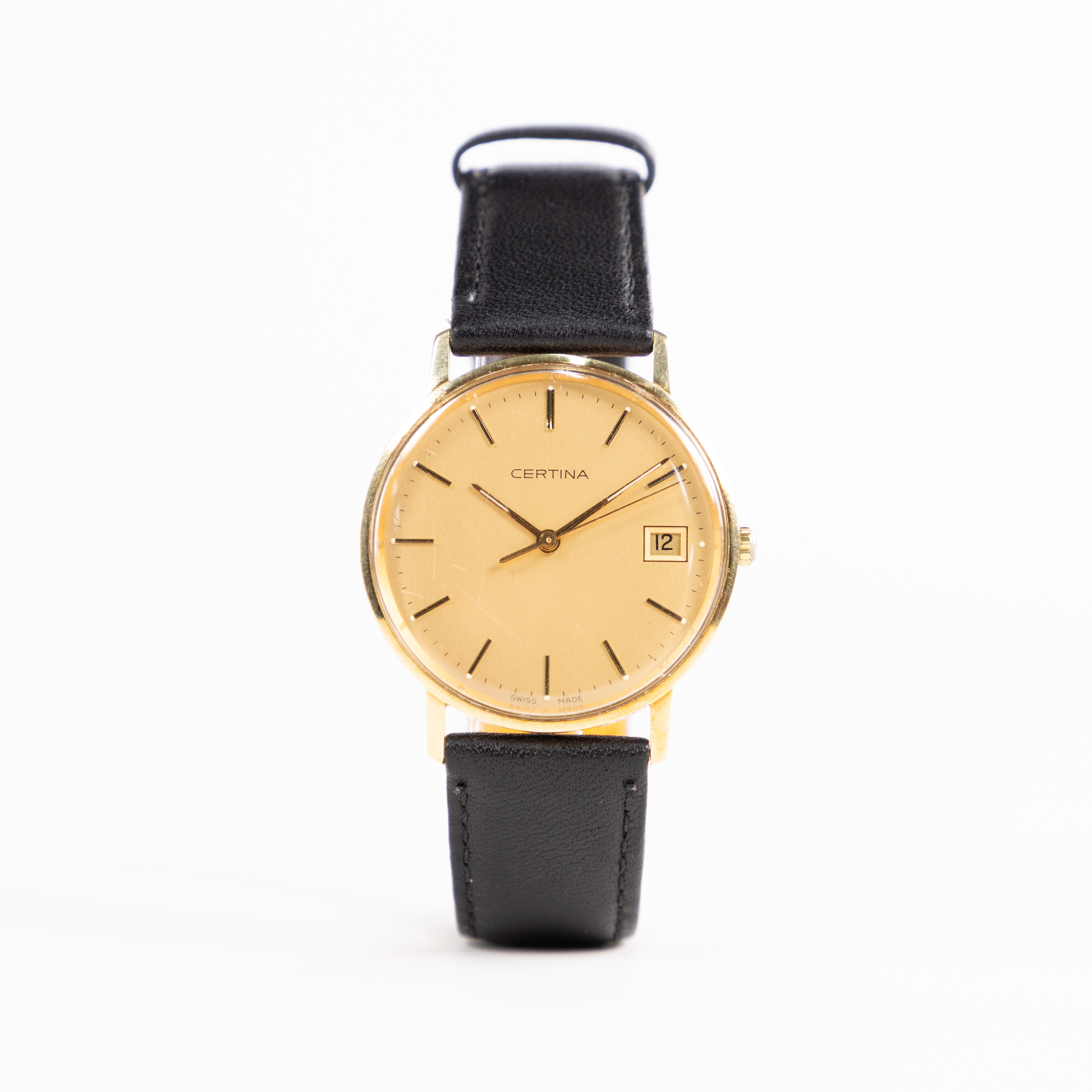 CERTINA. 33 mm, 14k guld, quartz.