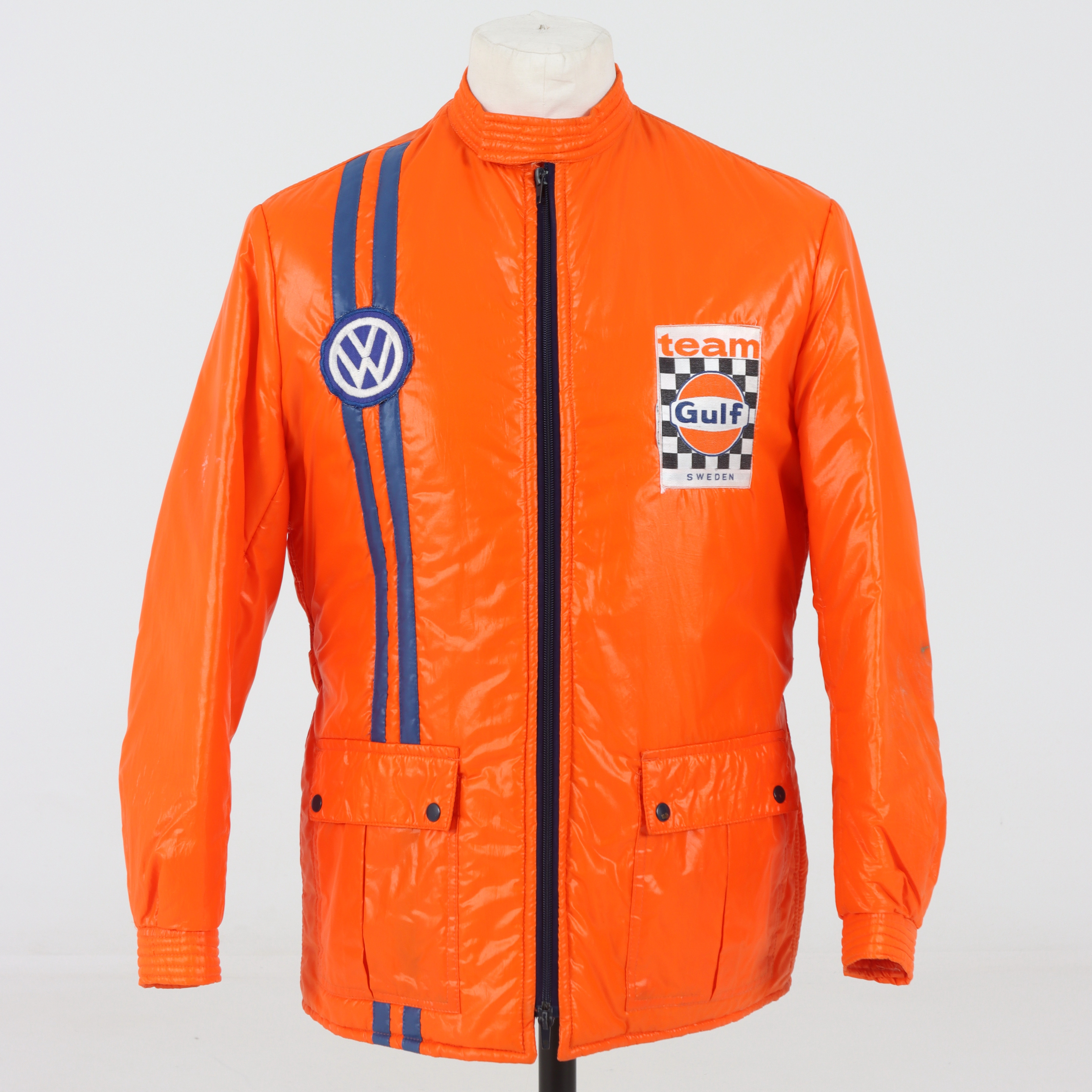 TÄCKJACKA, Team Gulf Sweden. 1960/70-tal.