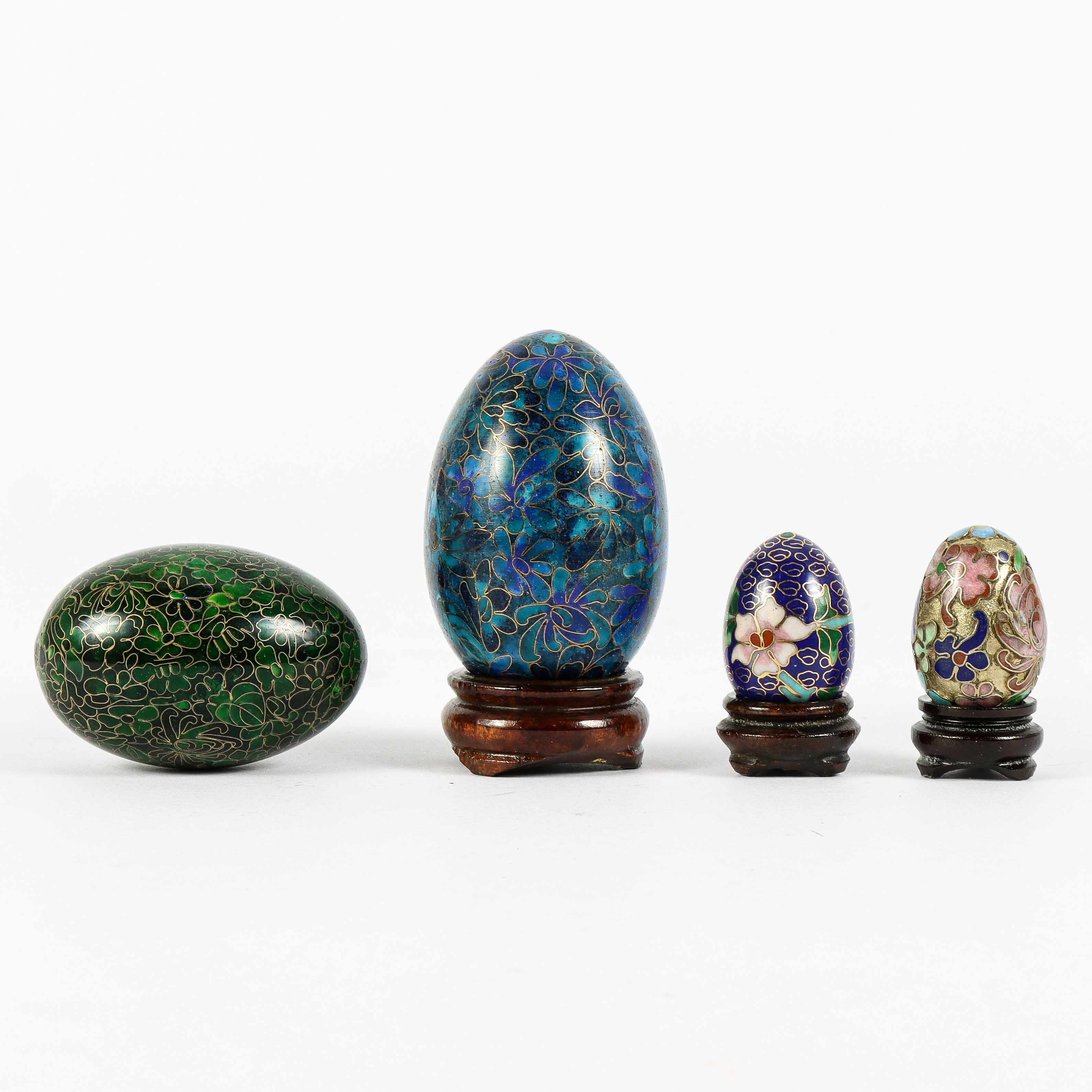 PRYDNADSÄGG 4 stycken, cloisonné.