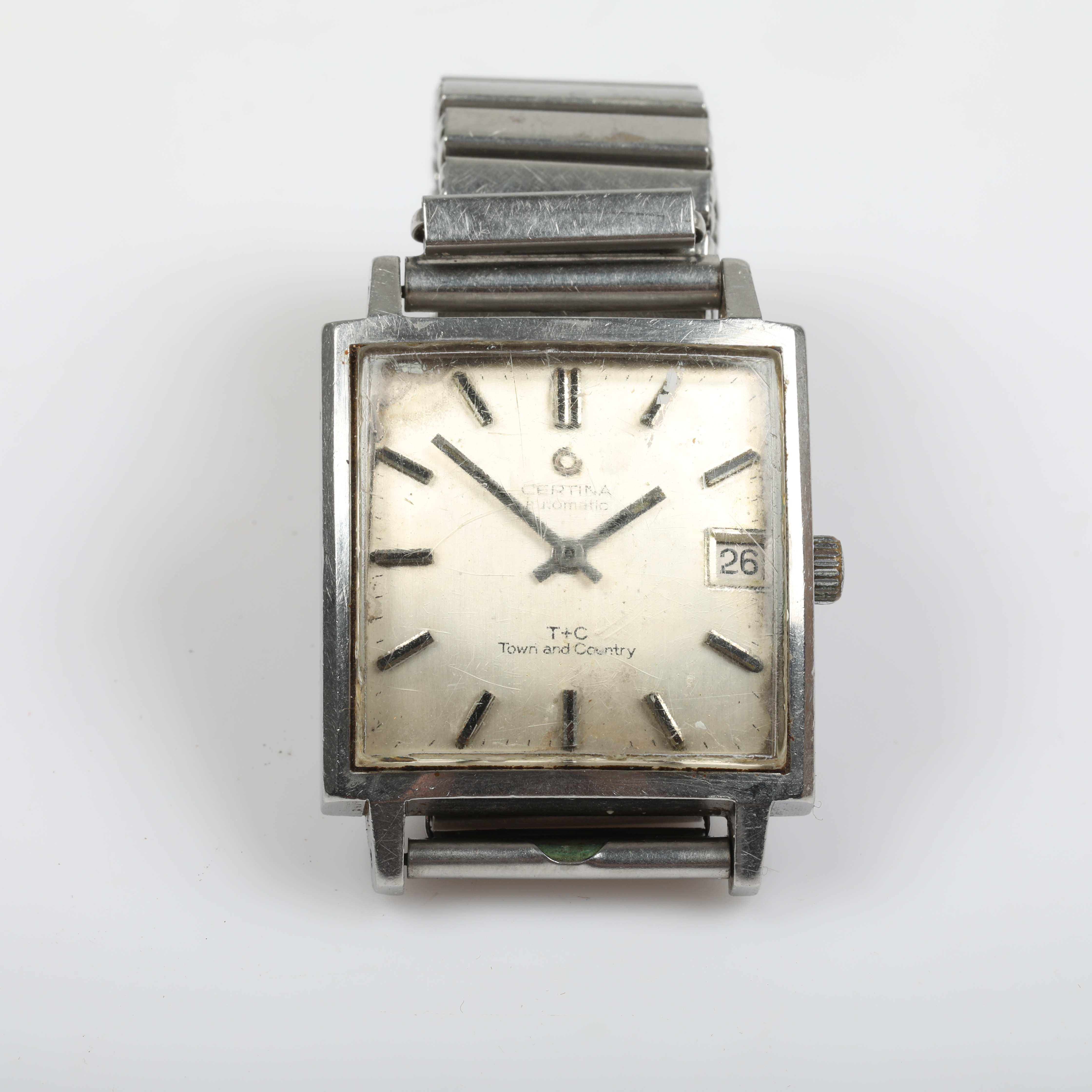 ARMBANDSUR, Certina T+C, Town and County, automatic, stål.