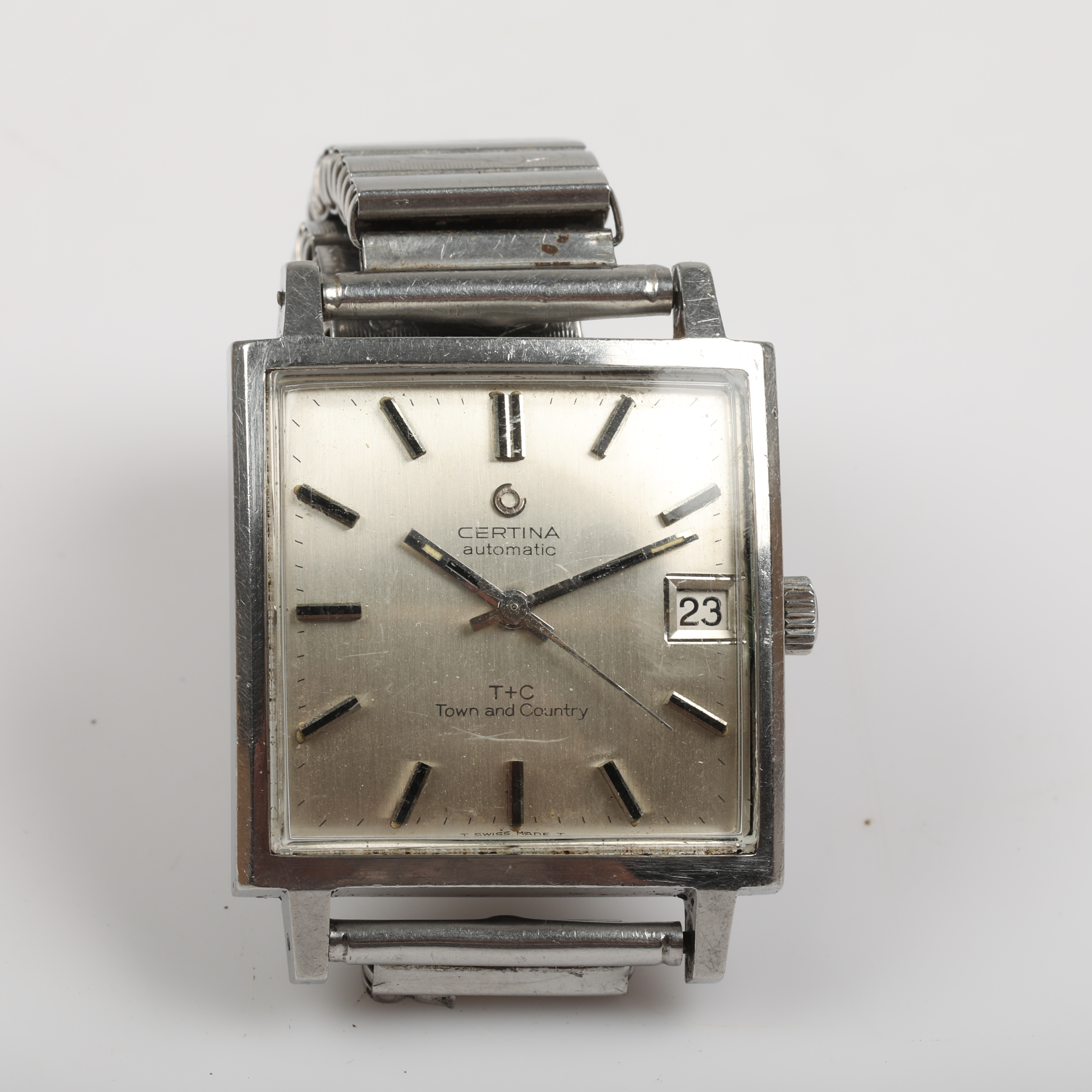 ARMBANDSUR, Certina T+C, Town and County, automatic, stål.