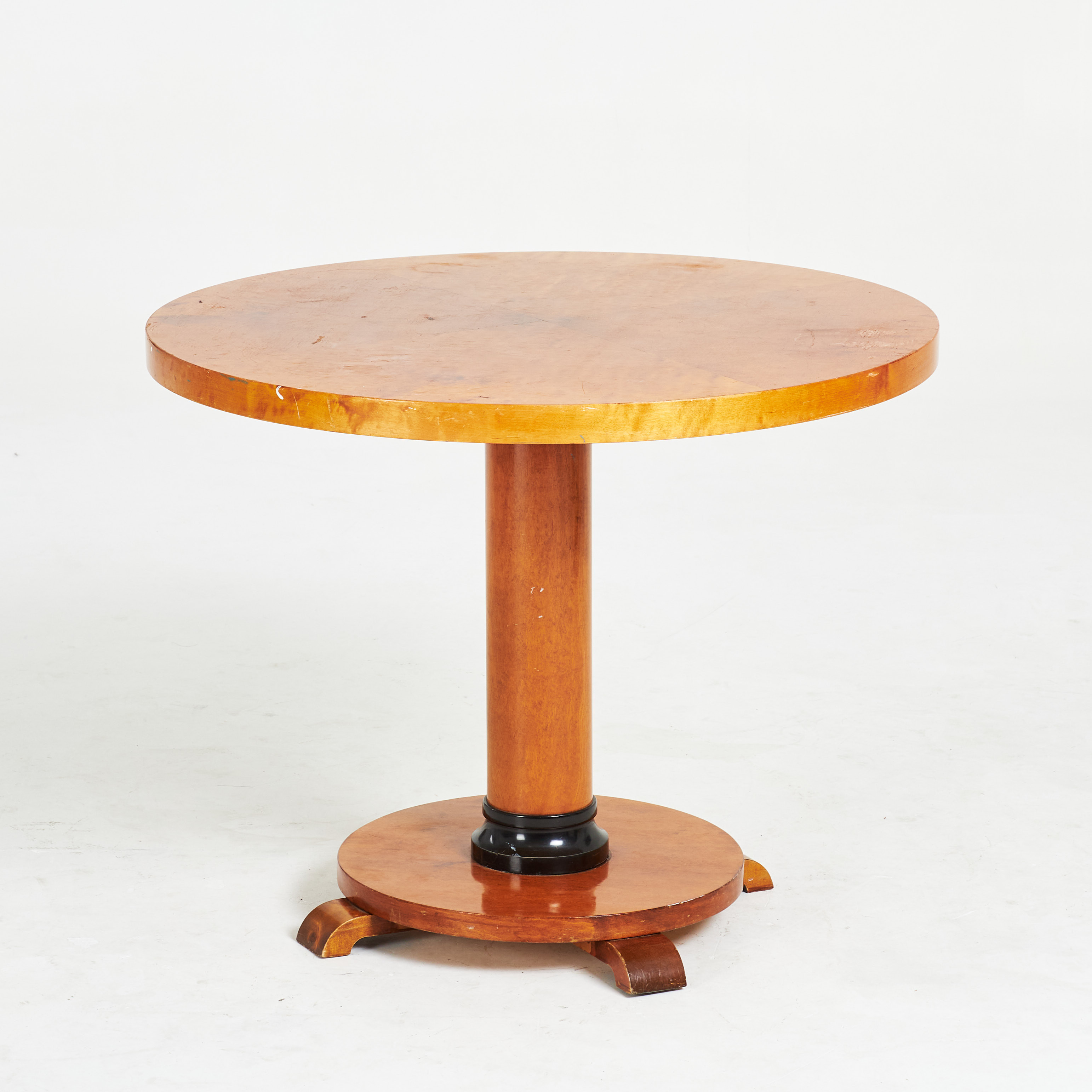 PELARBORD, björk, mörkbetsade detaljer, art deco, 1900-talets första hälft.
