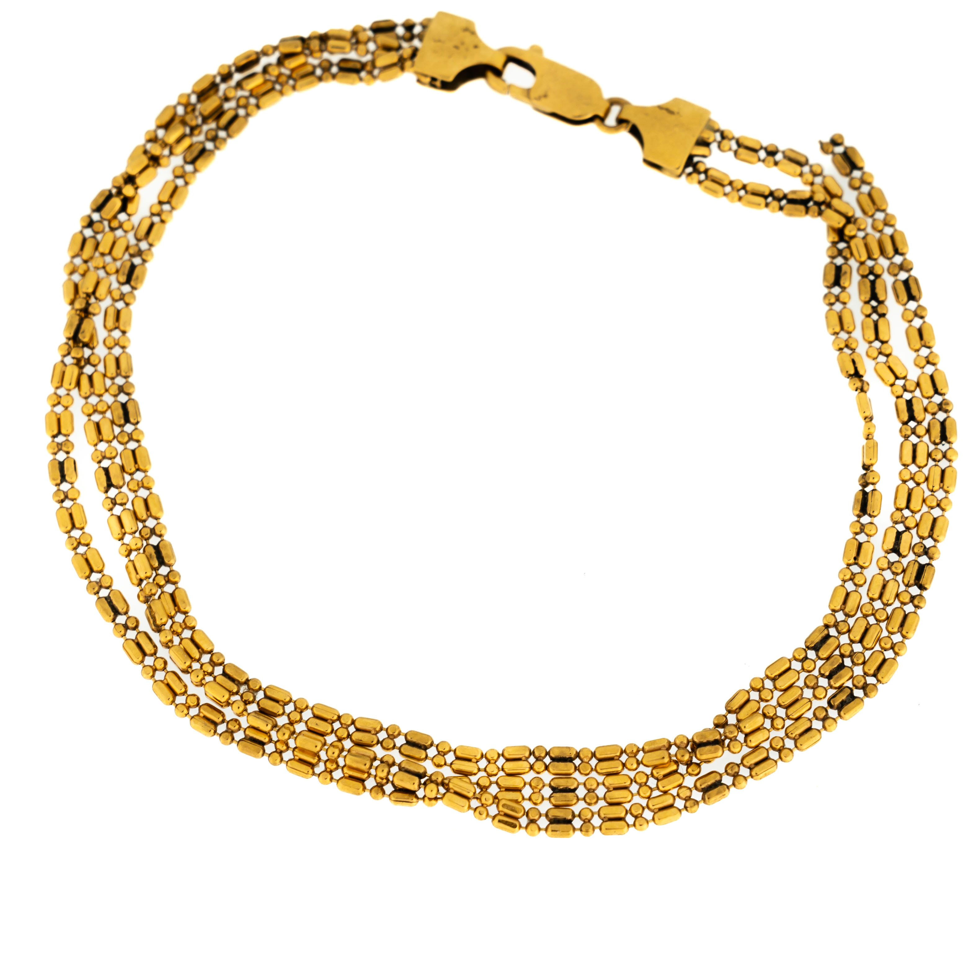 ARMBAND. 22K Guld 1900-tal.