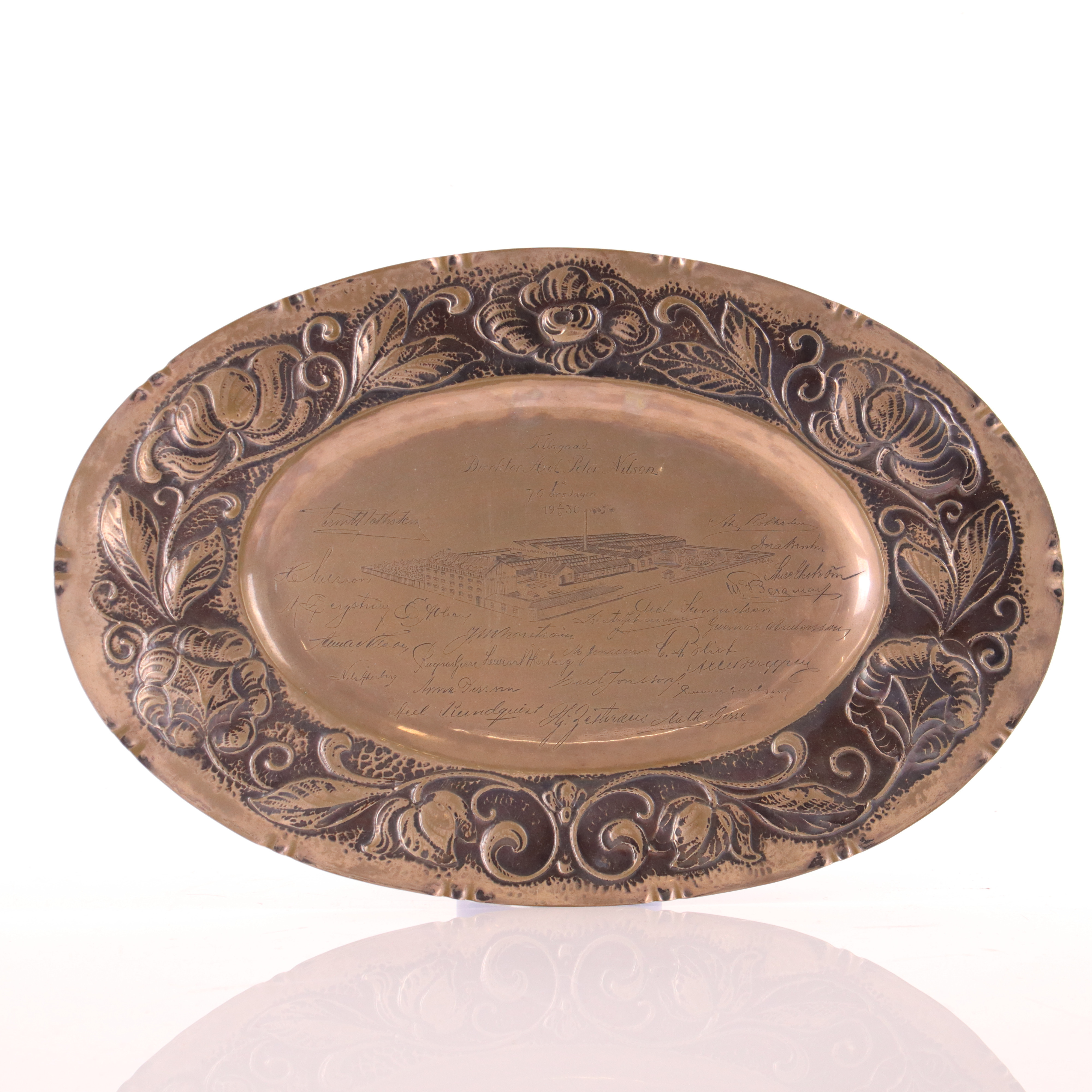 AB MASKINFABRIKEN REX, presenterfat, silver, 1930.