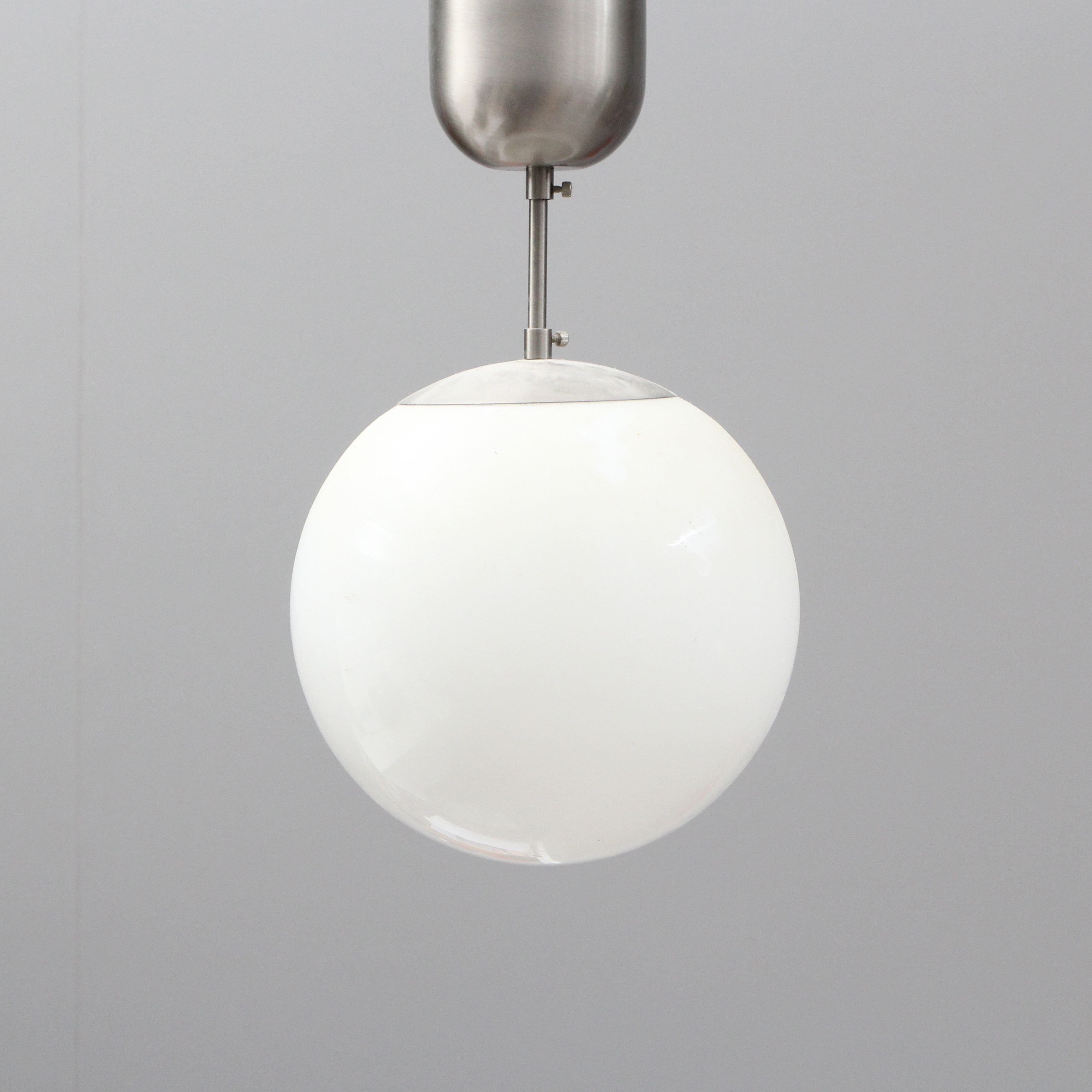 KLOTLAMPA, glas/metall.
