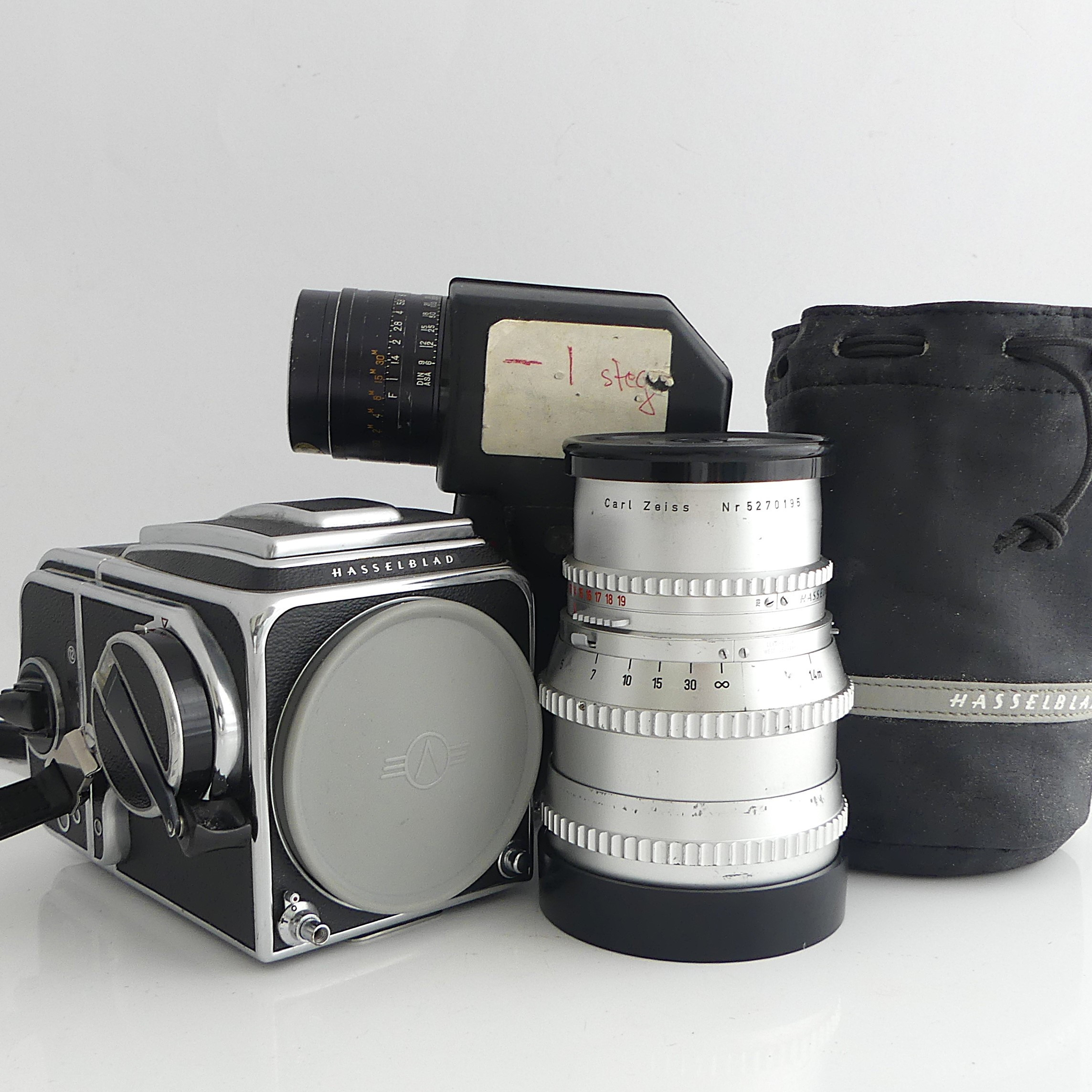KAMERA MED OBJEKTIV, och ljusmätare, Hasselblad.
