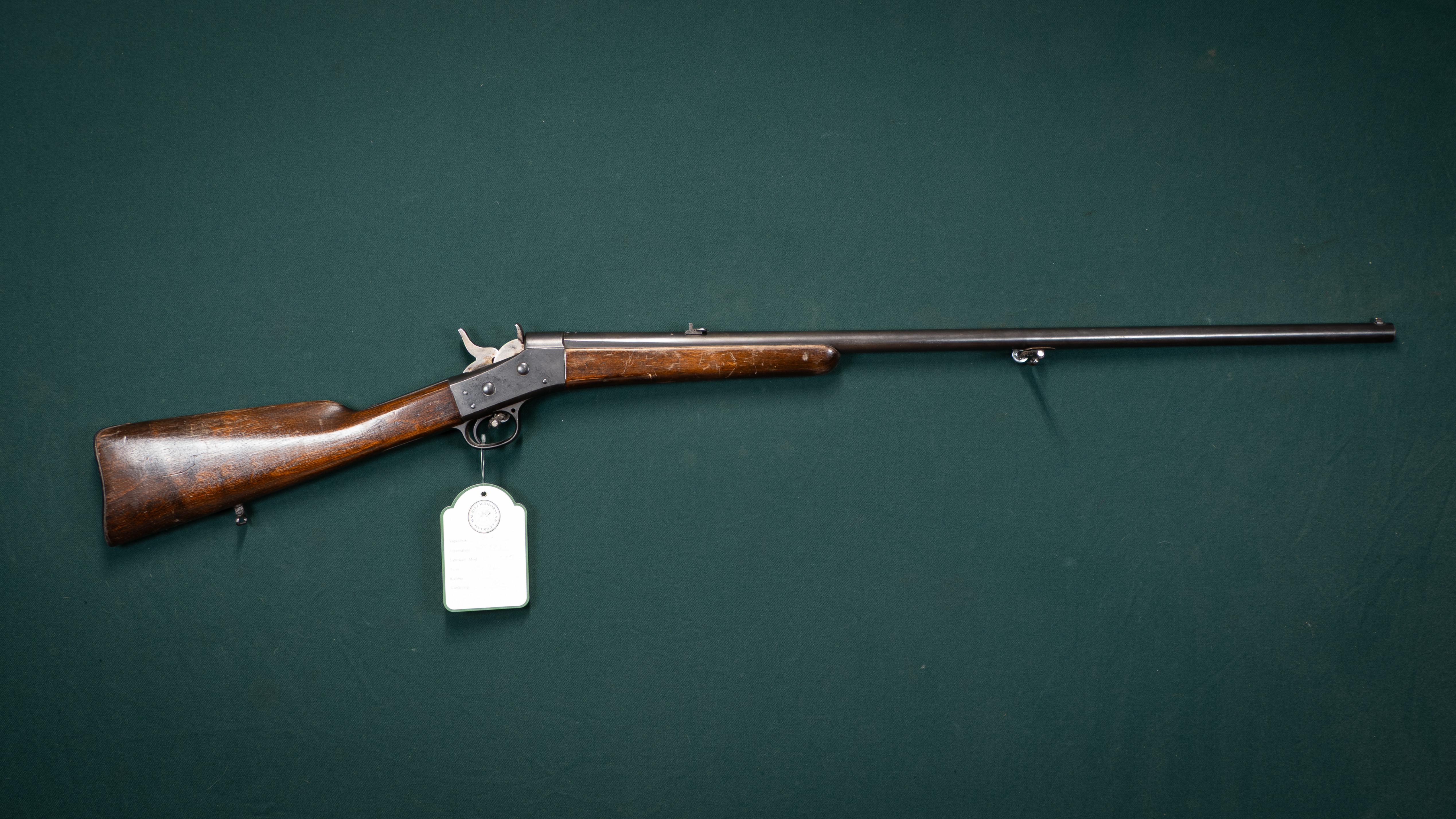 Carl-Gustav model 1867 custom Kaliber 12,7x44R Tillv.nr. 19692.