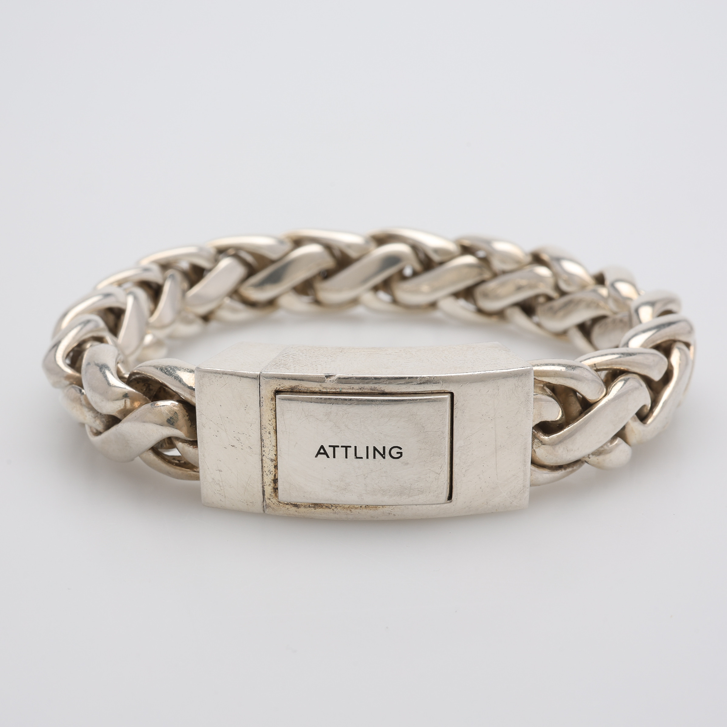 EFVA ATTLING. ARMBAND, STERLINGSILVER, "MOJO BRACELET", CIRKA 140 GRAM.