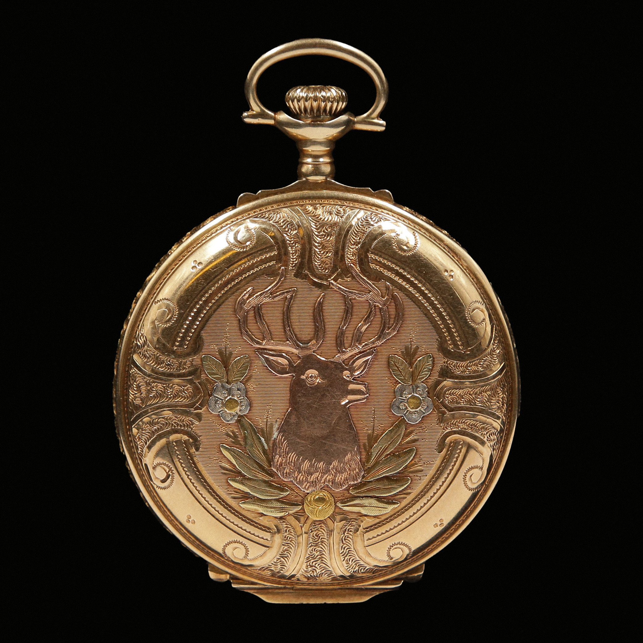 SAVONETT / FICKUR, 14K GULD, WALTHAM.